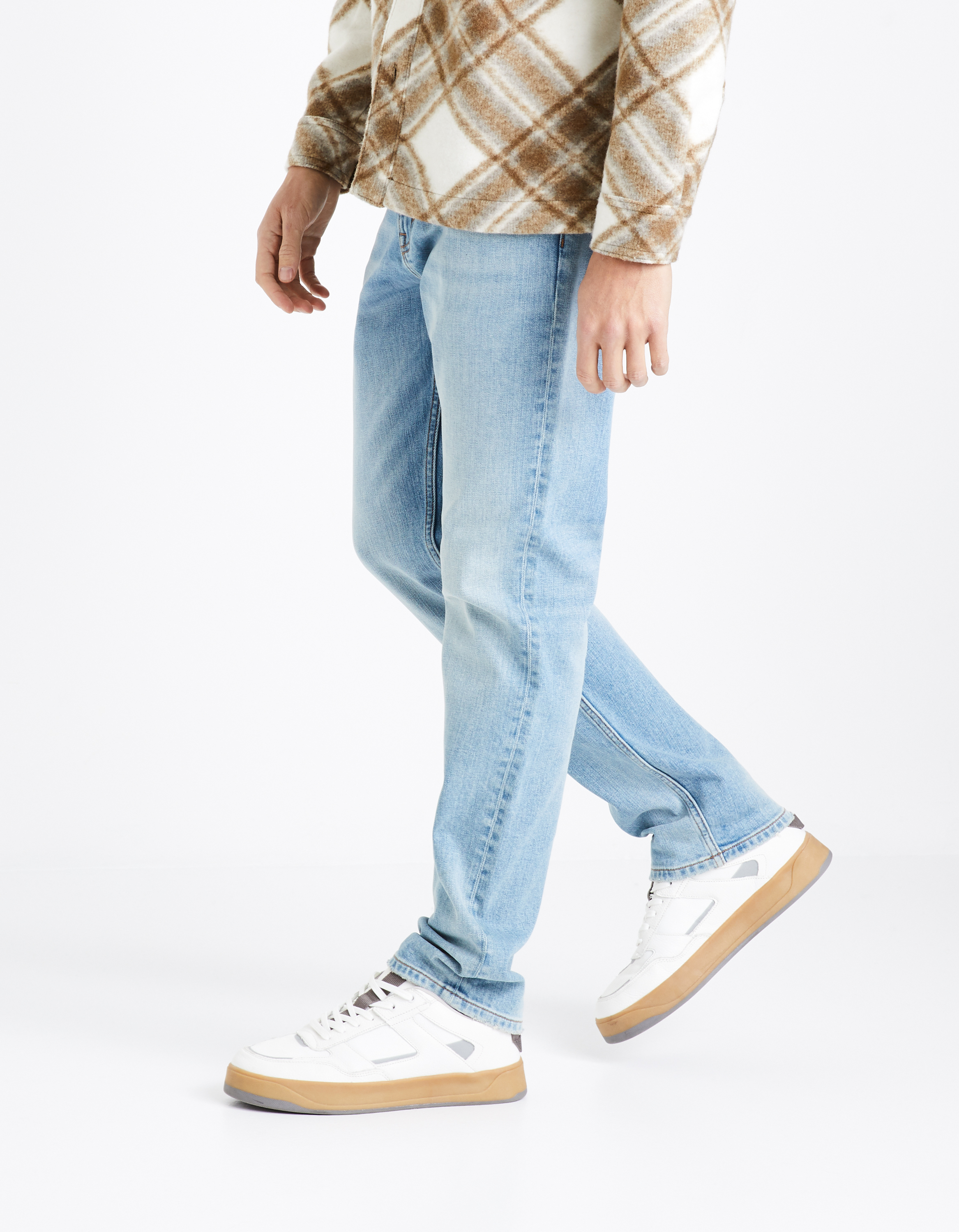 Straight fit pentru barbati Celio - albastru deschis