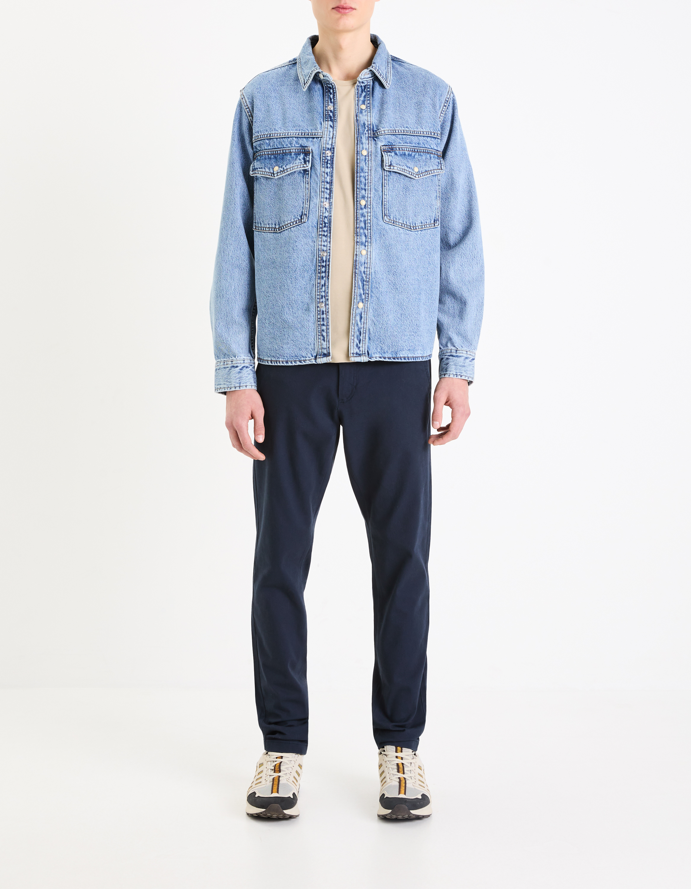 Pantaloni casual pentru barbati Celio - albastru