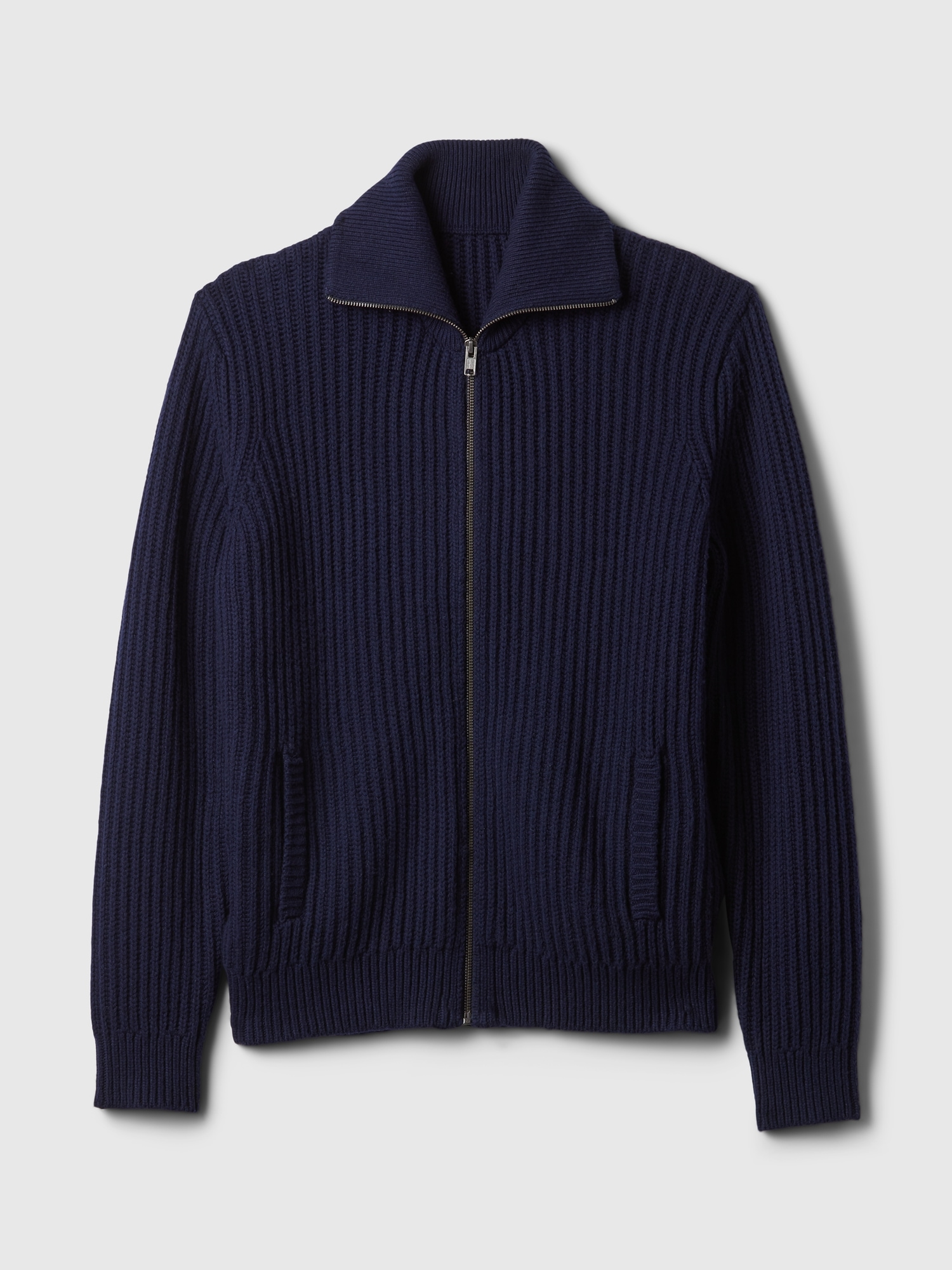 GAP Ribbed zip-up cardigan - Men's