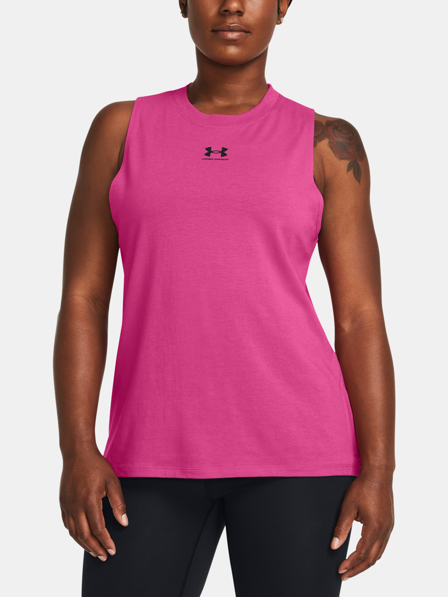 Under Armour Campus Muscle Tank Top - PNK - Women