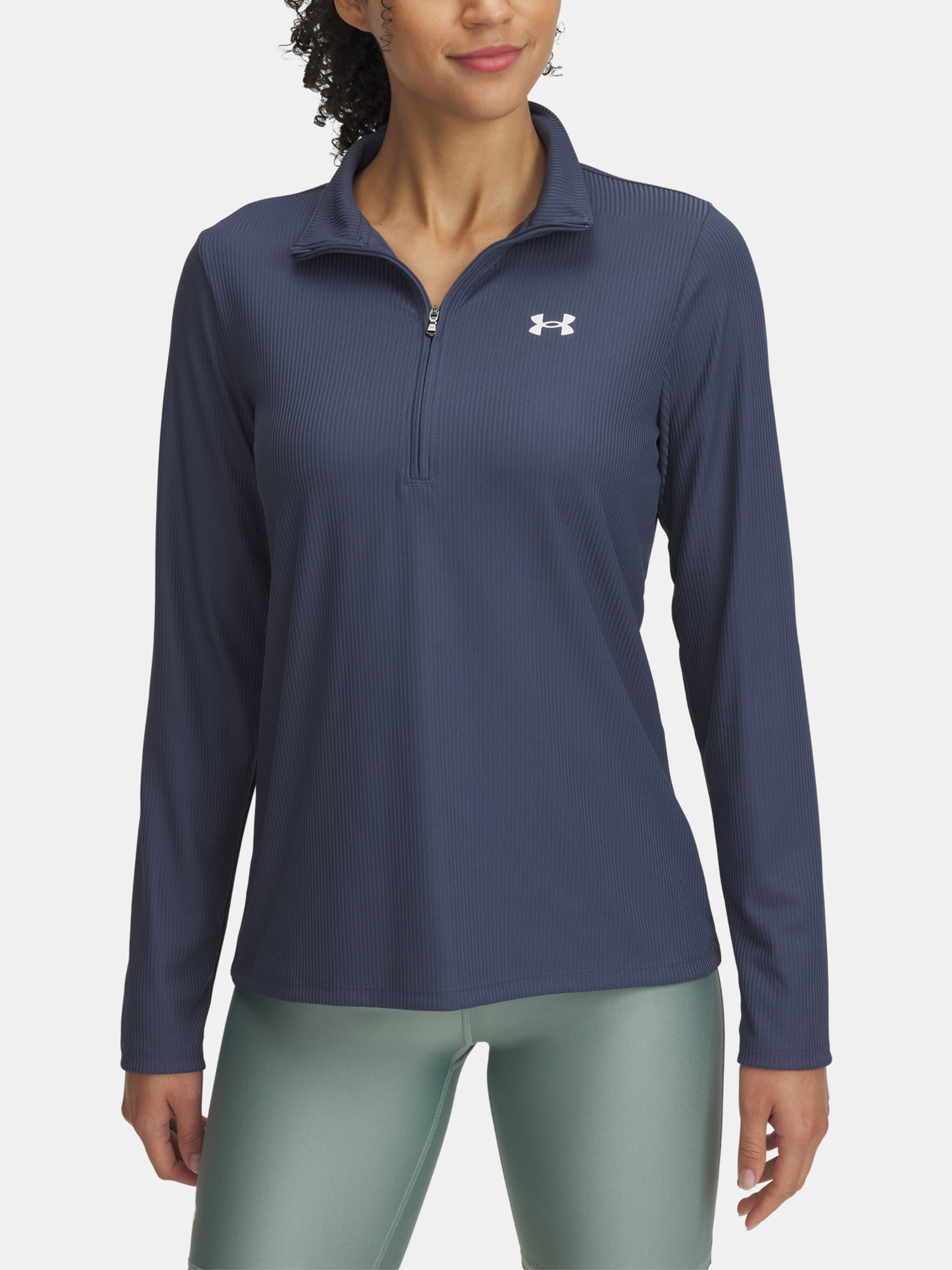 Women's T-shirt Under Armour Tech Rib 1/2 Zip - Women's