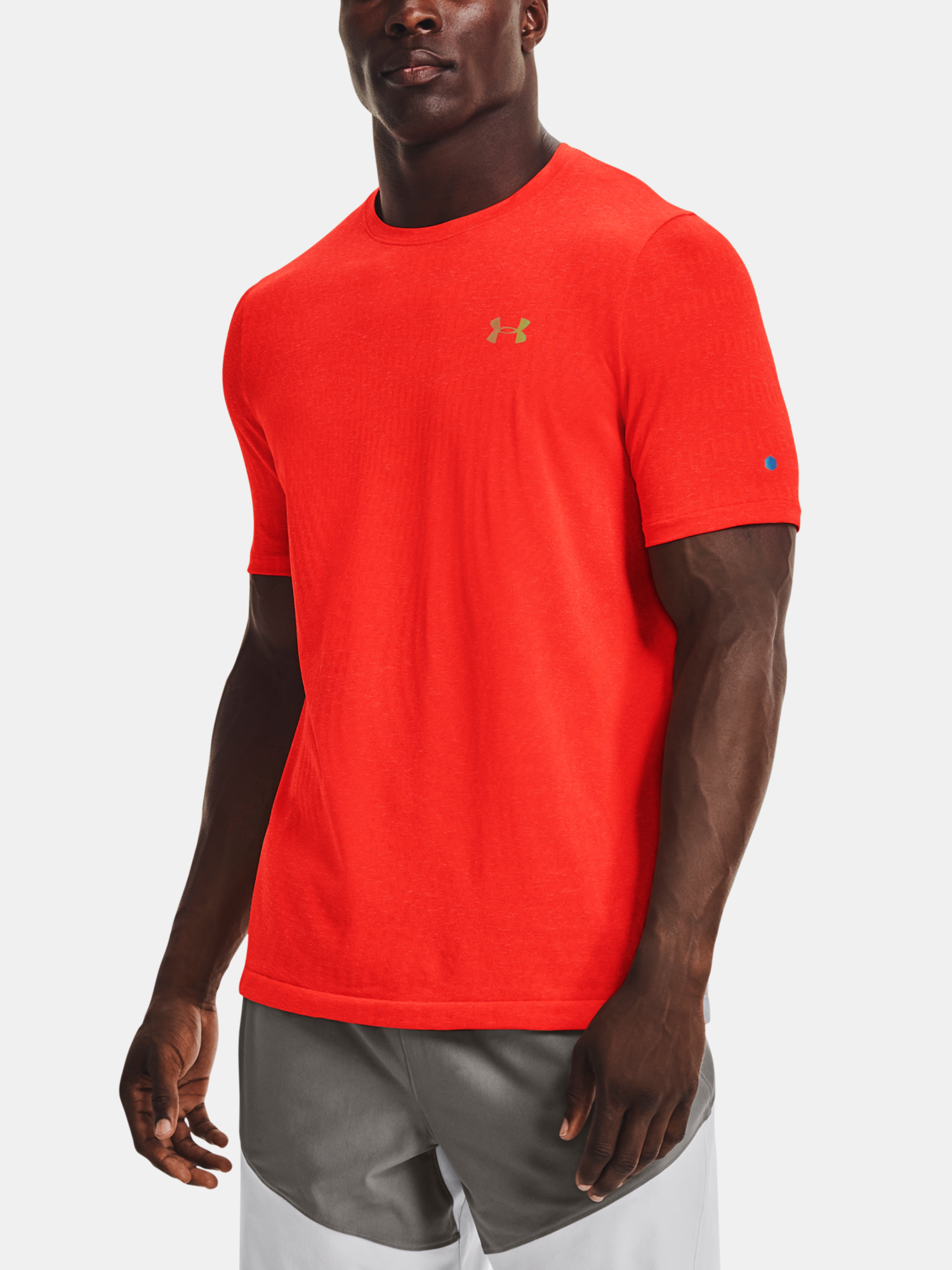 Under Armour T-shirt UA Rush Seamless Illusion SS-ORG - Men's