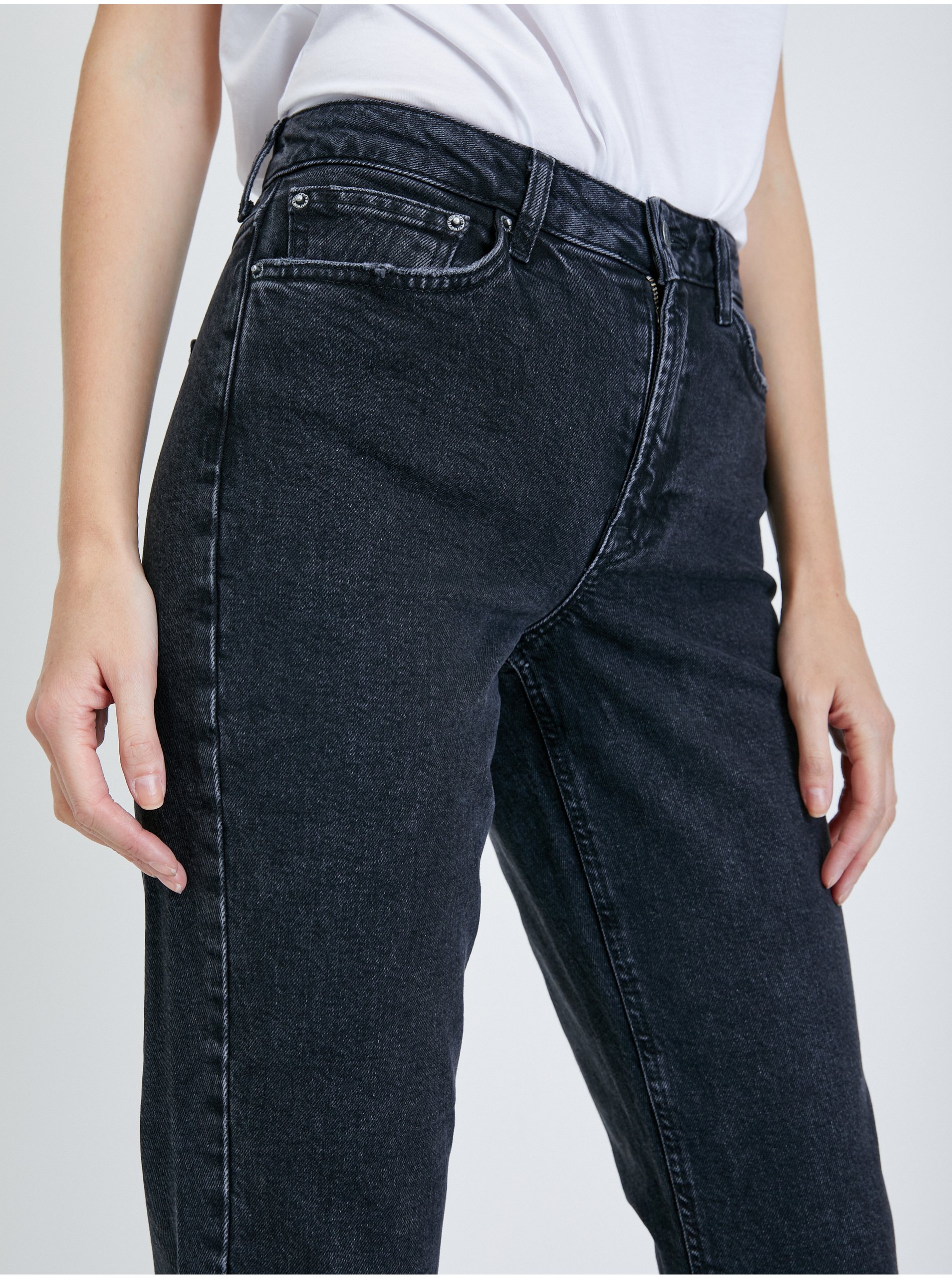 Black straight fit jeans VERO MODA Sara