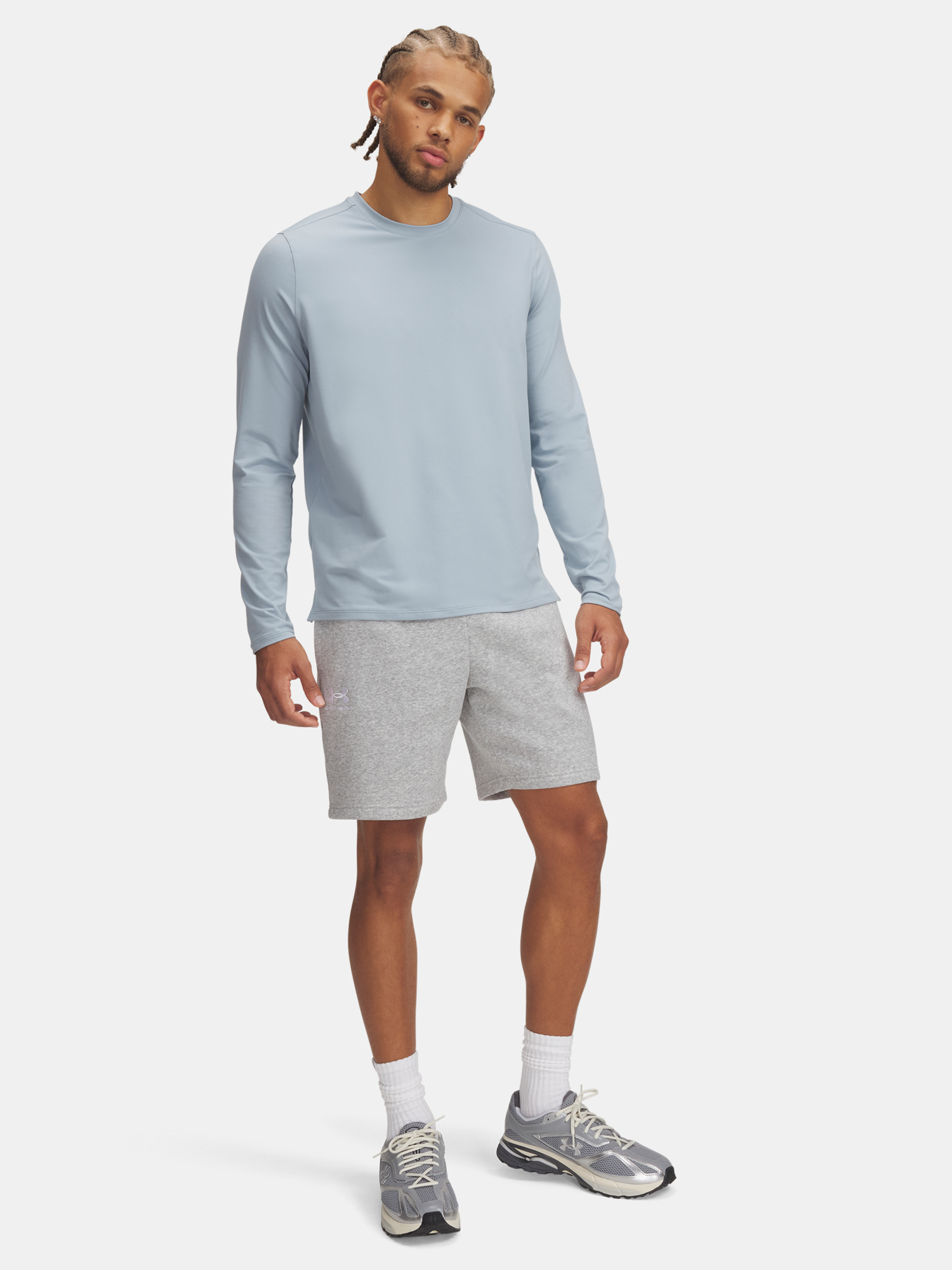 Men&#039;s shorts Under Armour UA Icon Fleece Short-GRY - Men&#039;s