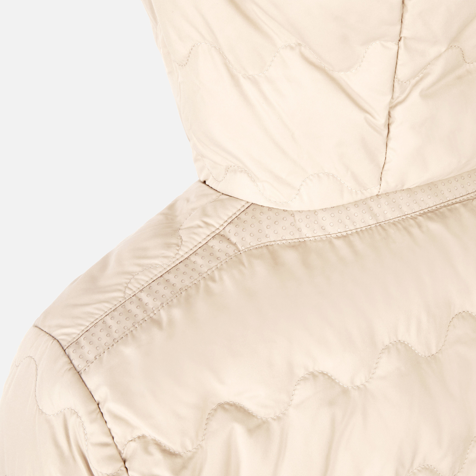 Cream women's down jacket Geox Myluse - Women's
