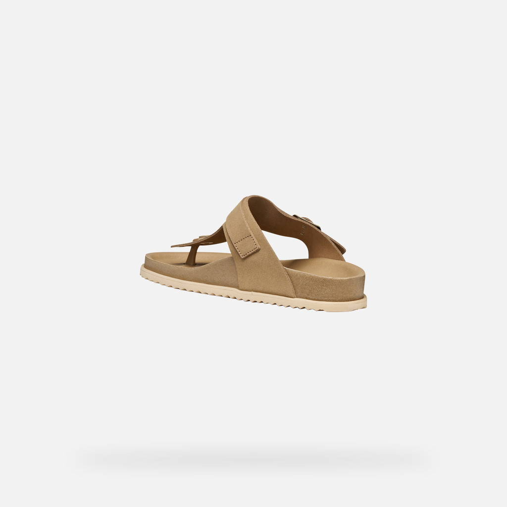 Beige women's flip-flops Geox Sandybett - Women's