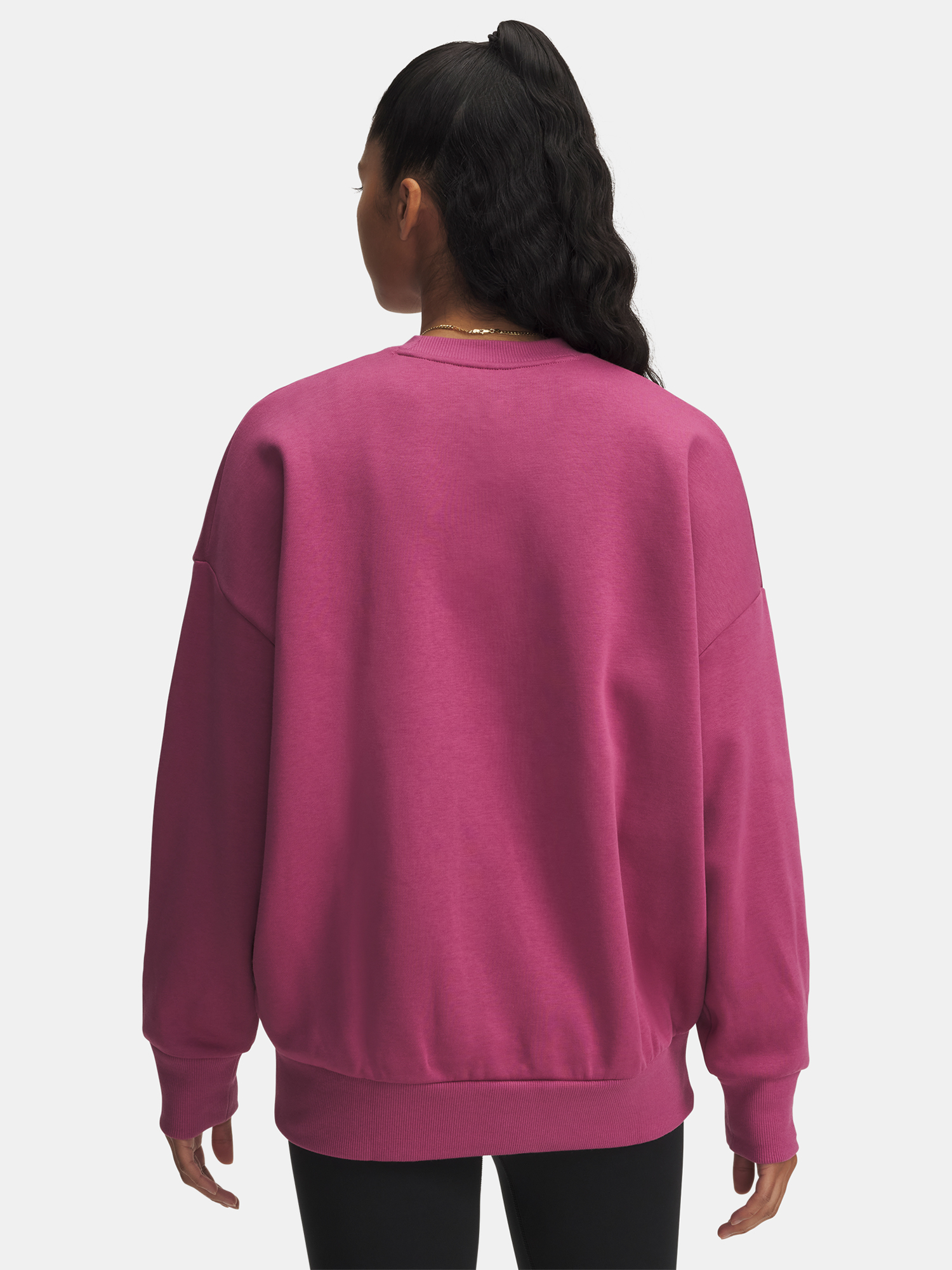 Under Armour UA Rival Fleece OS Crew-RED Women's Sweatshirt - Women's