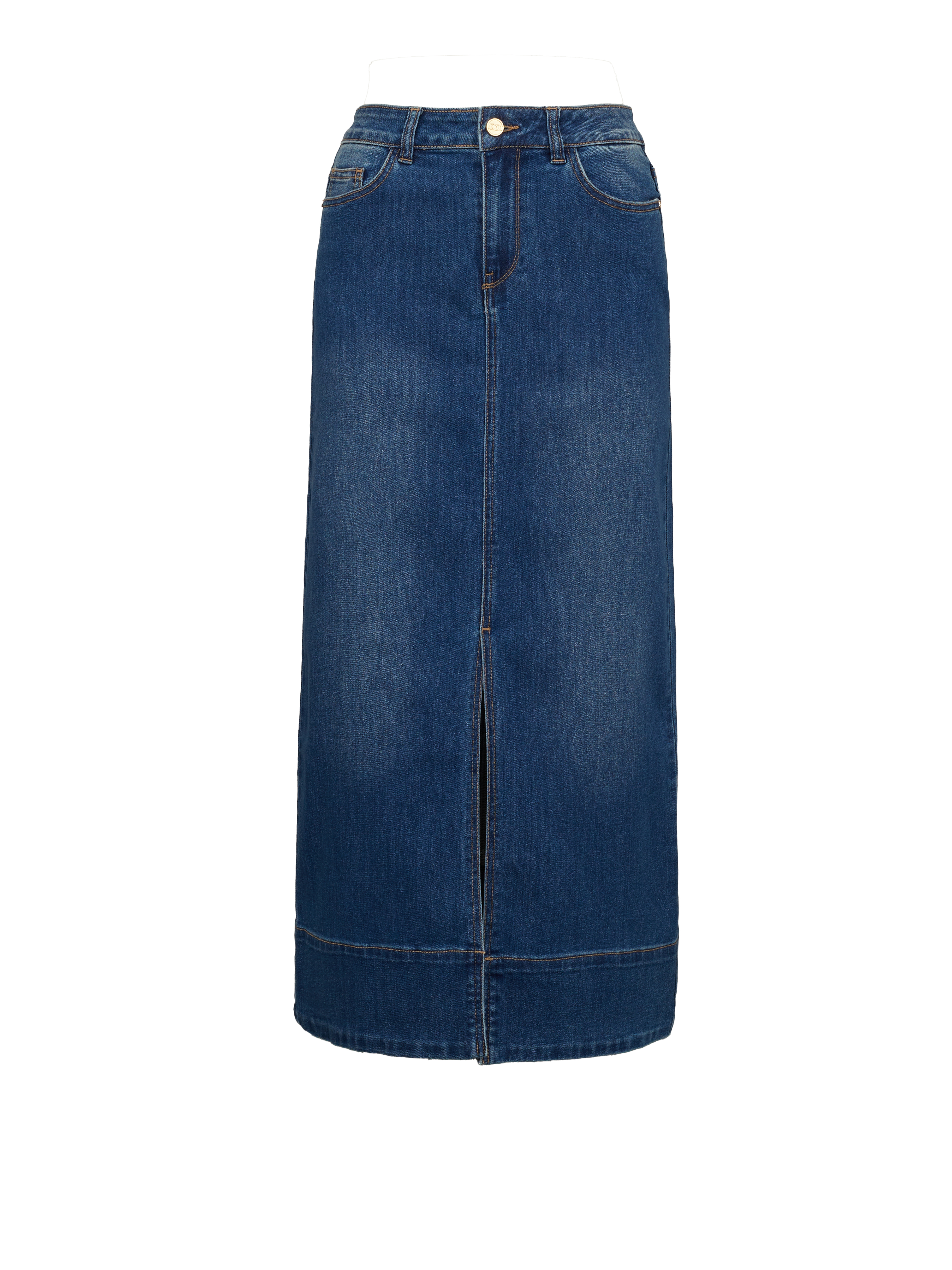 Dark blue women&#039;s denim maxi skirt ORSAY - Women&#039;s