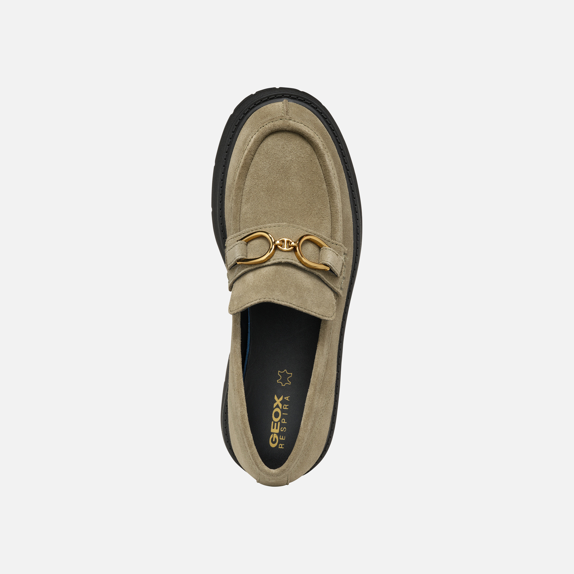 Beige women&#039;s moccasins Geox Spherica EC7 - Women&#039;s