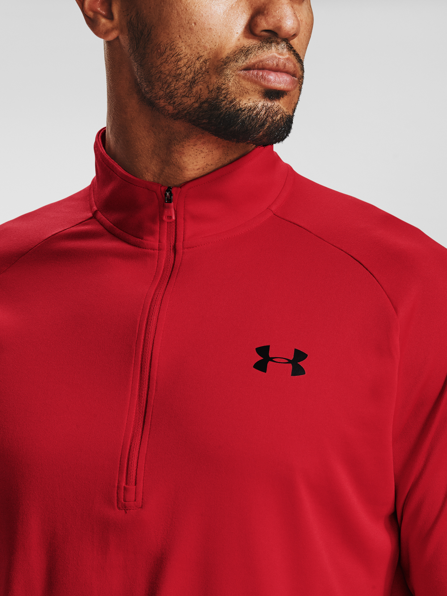 Under Armour Tech 2.0 1/2 Zip-RED T-shirt