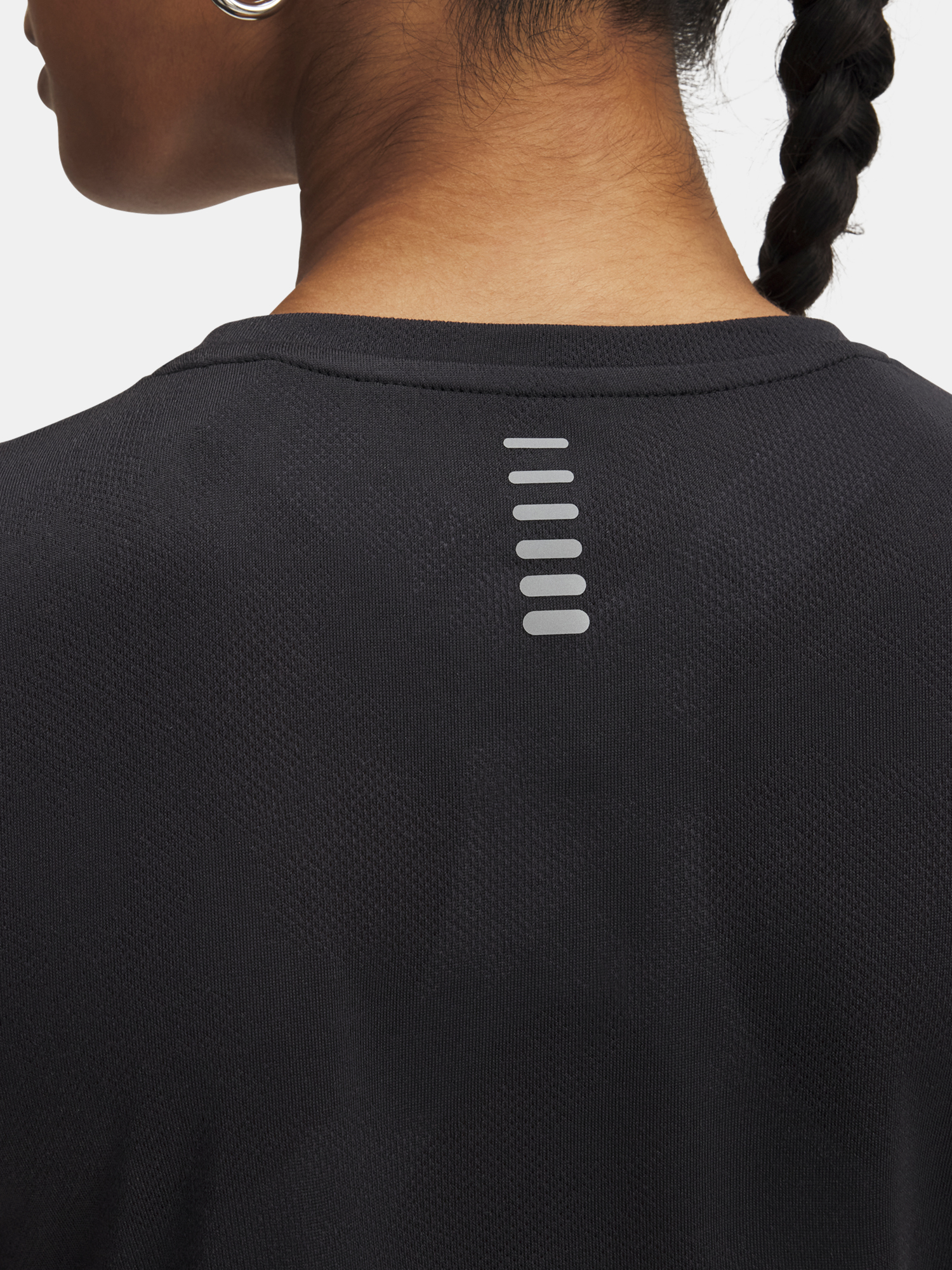 Women's T-shirt Under Armour UA Launch Jacquard SS-BLK - Women's