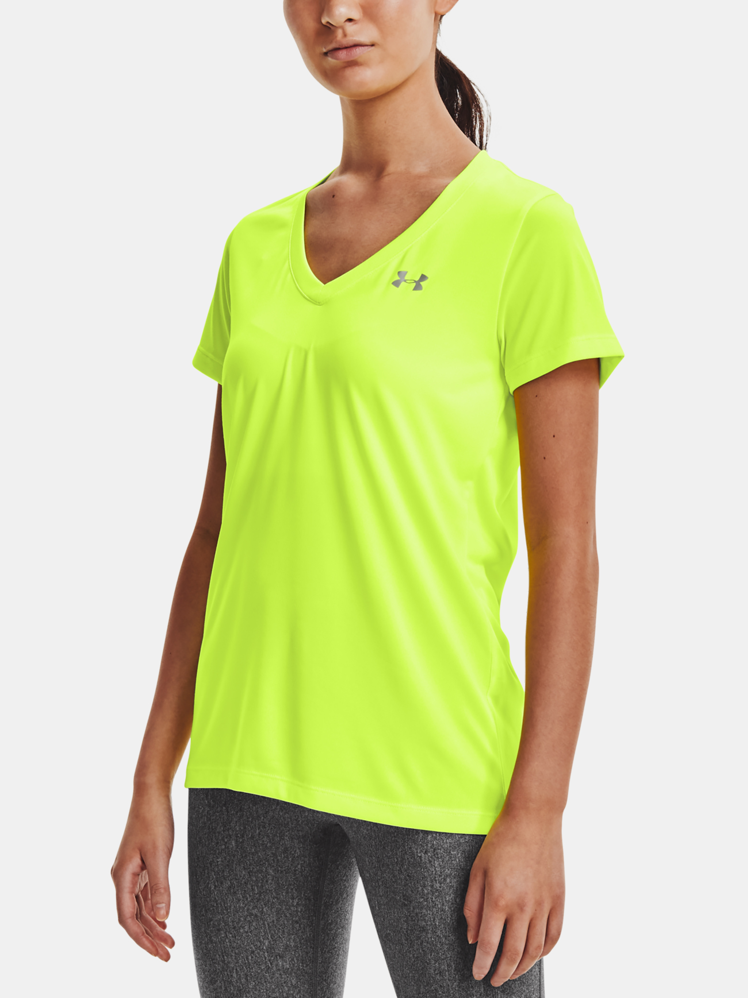 Under Armour T-shirt Tech SSV - Solid-YLW - Women's