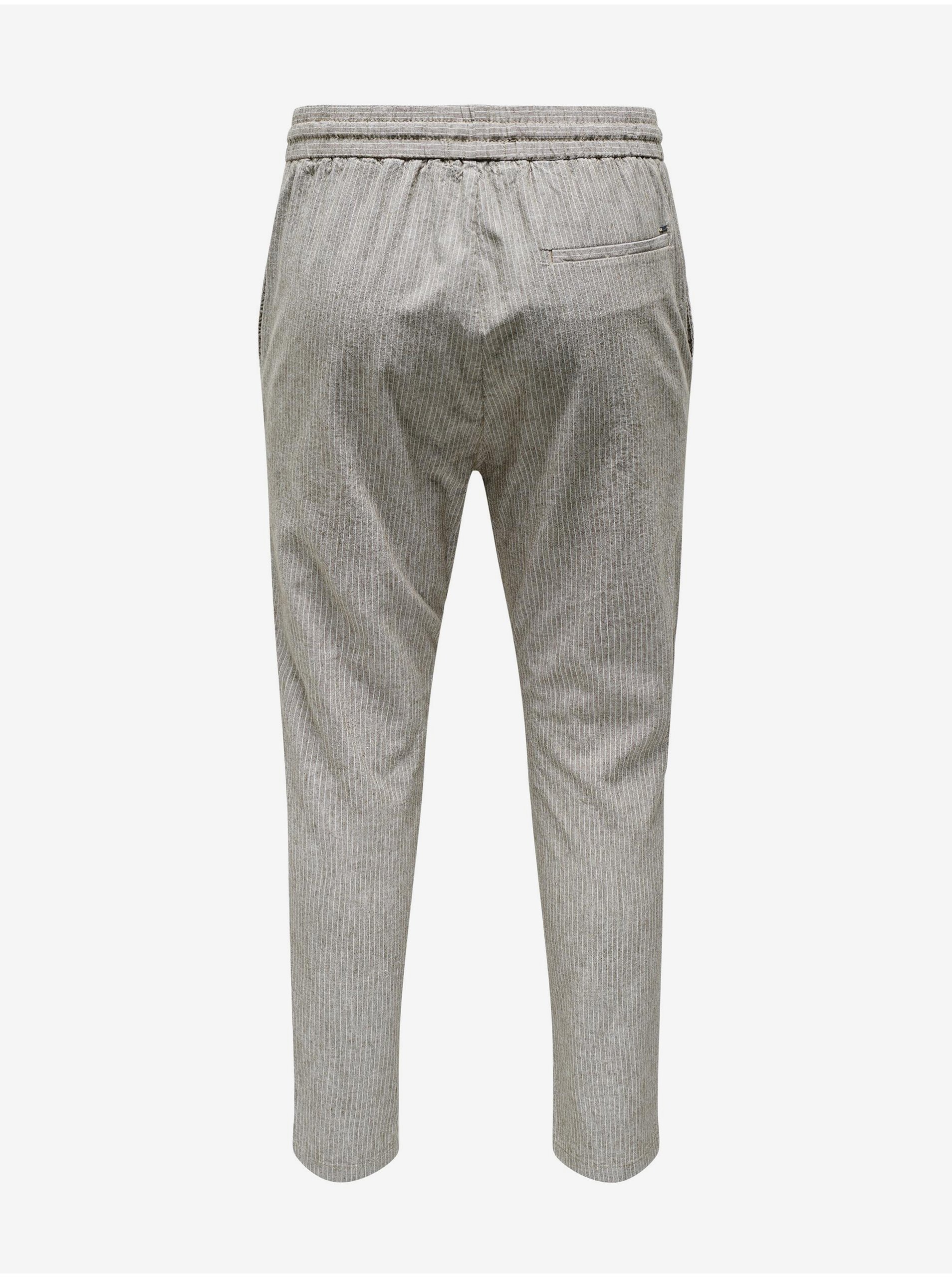 Pantaloni casual pentru barbati ONLY &amp; SONS - gri deschis