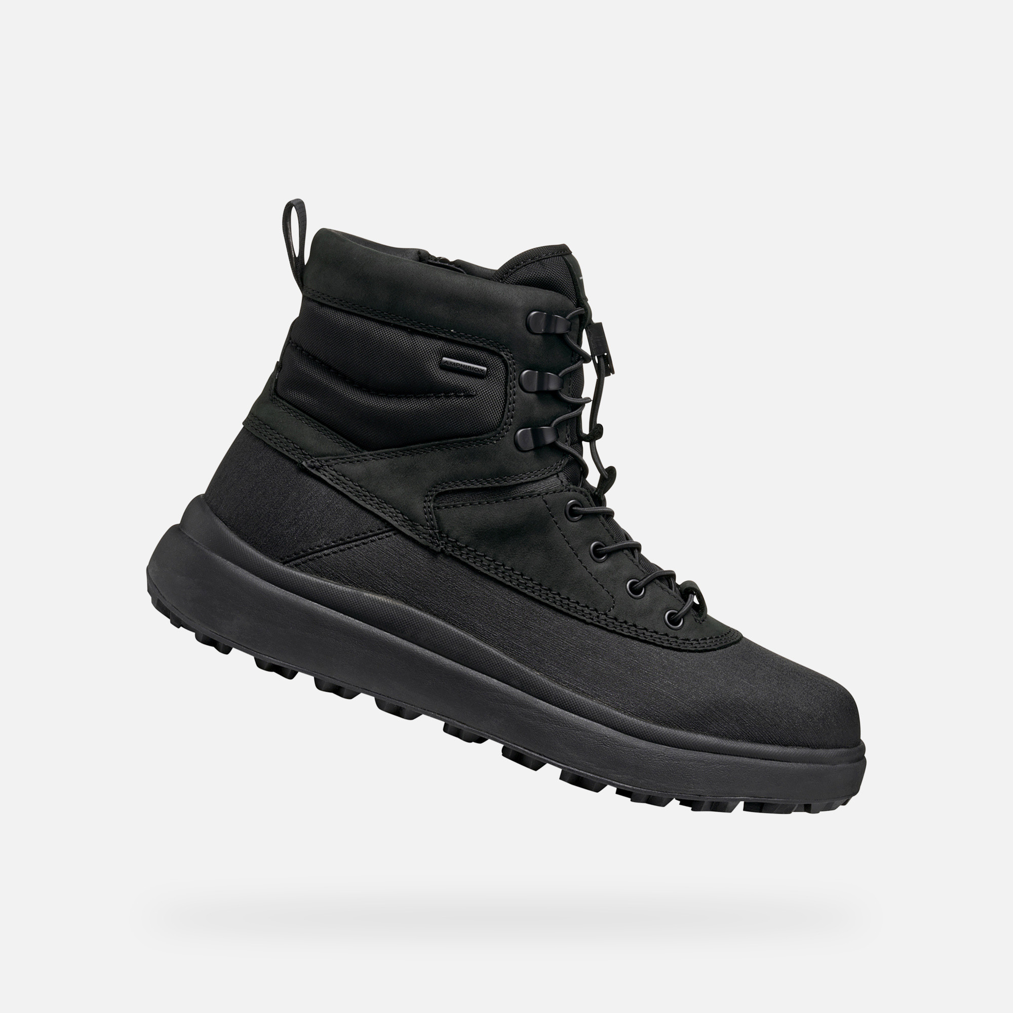 Black mens ankle boots Geox Granito + Grip A - Men