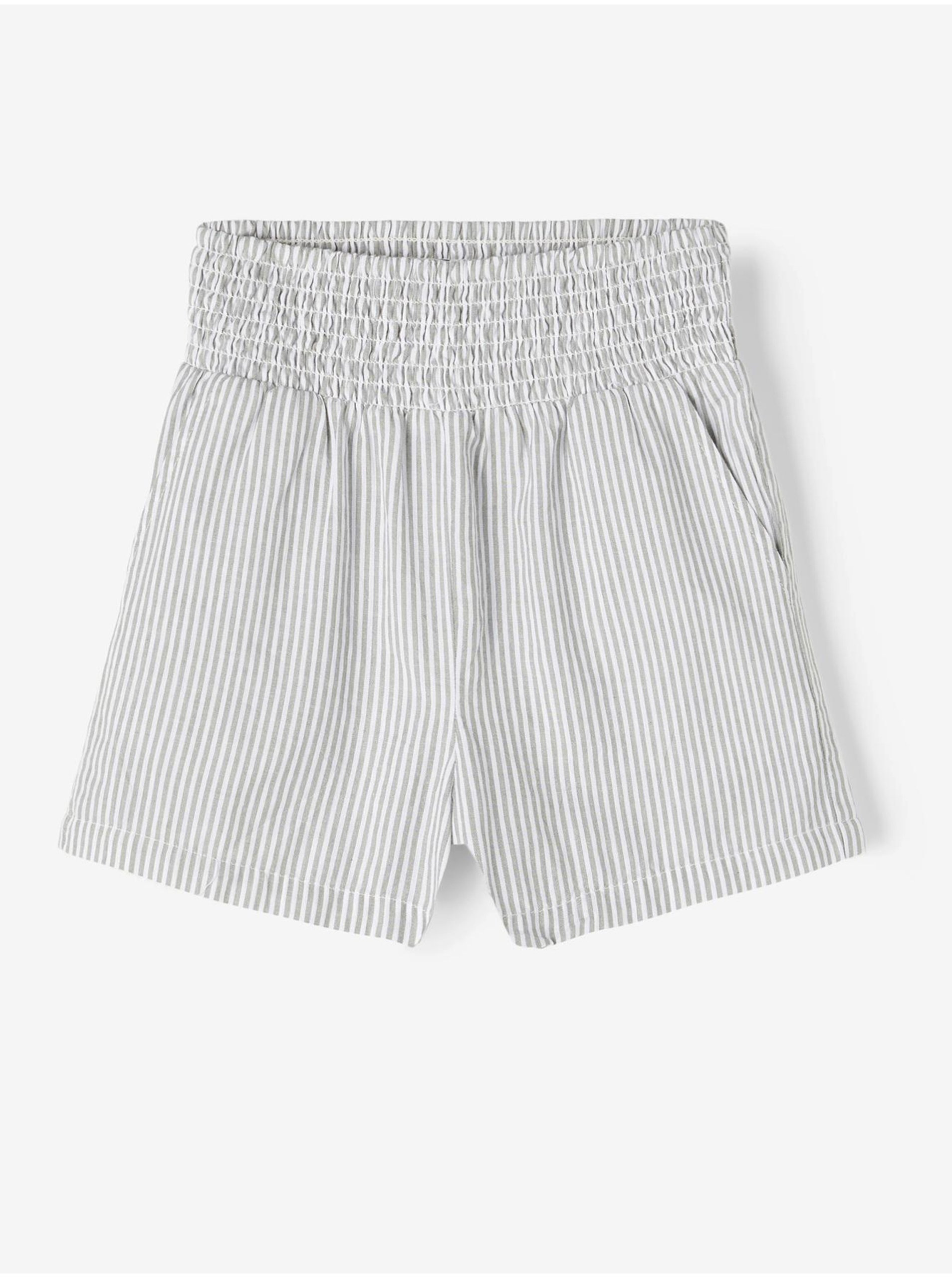 Light Blue Girly Striped Shorts Name It Hatty - Girls