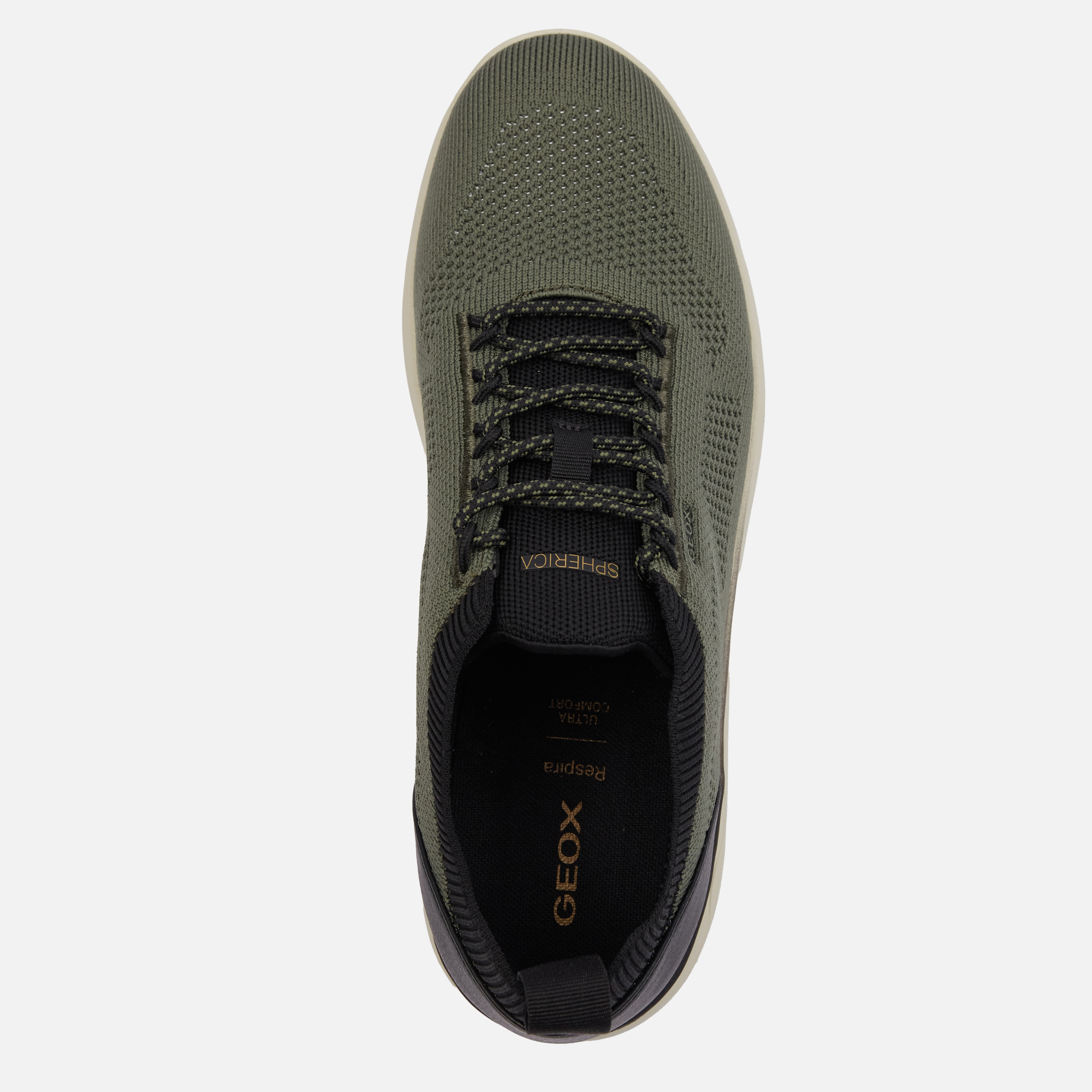 Dark green men's sneakers Geox Spherica - Men's