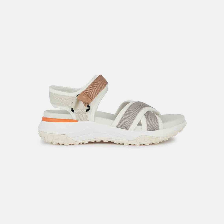 Grey women&#039;s sandals Geox Sorapis + Grip A - Women&#039;s