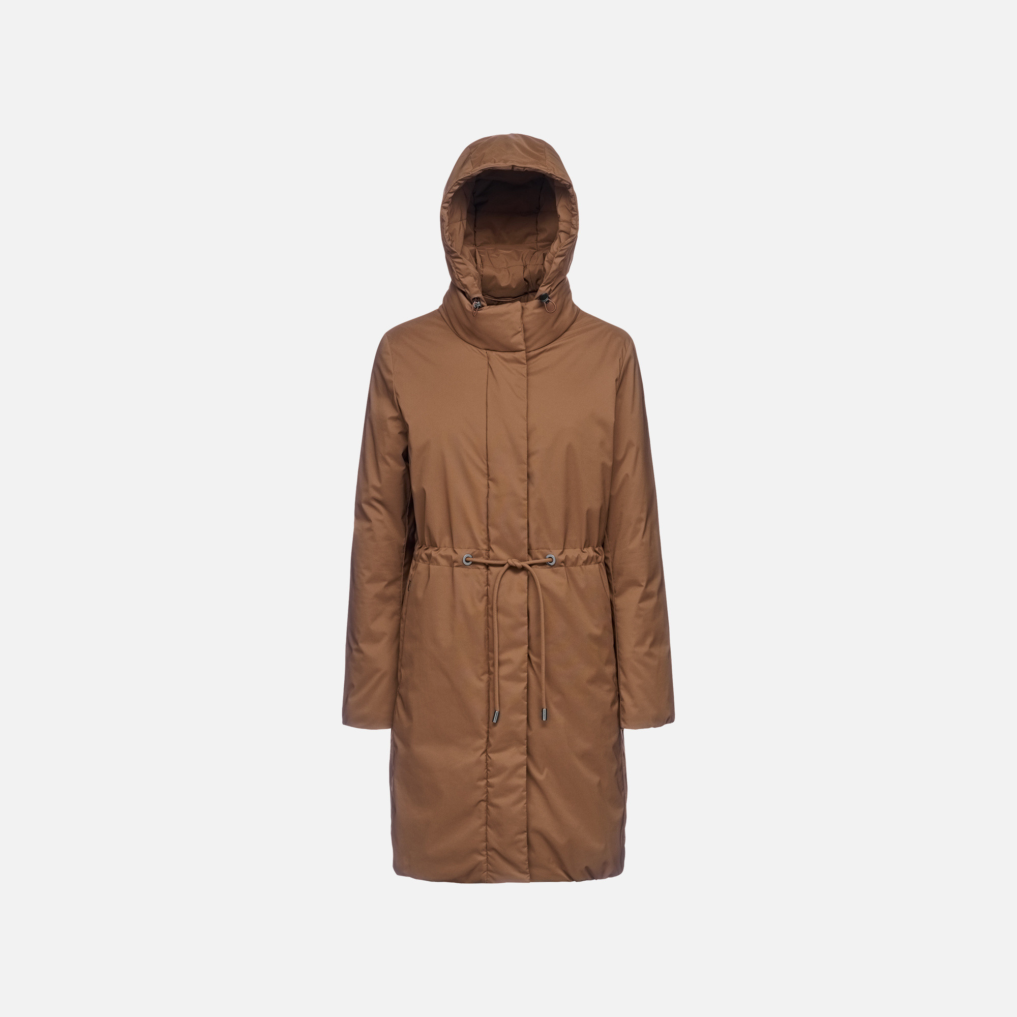 Brown women's coat Geox Eleana - Women's