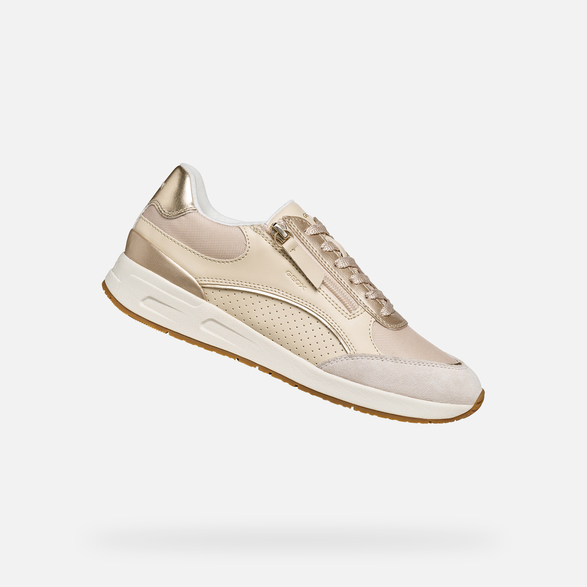 Beige Women's Geox Bulmya Sneakers - Women's