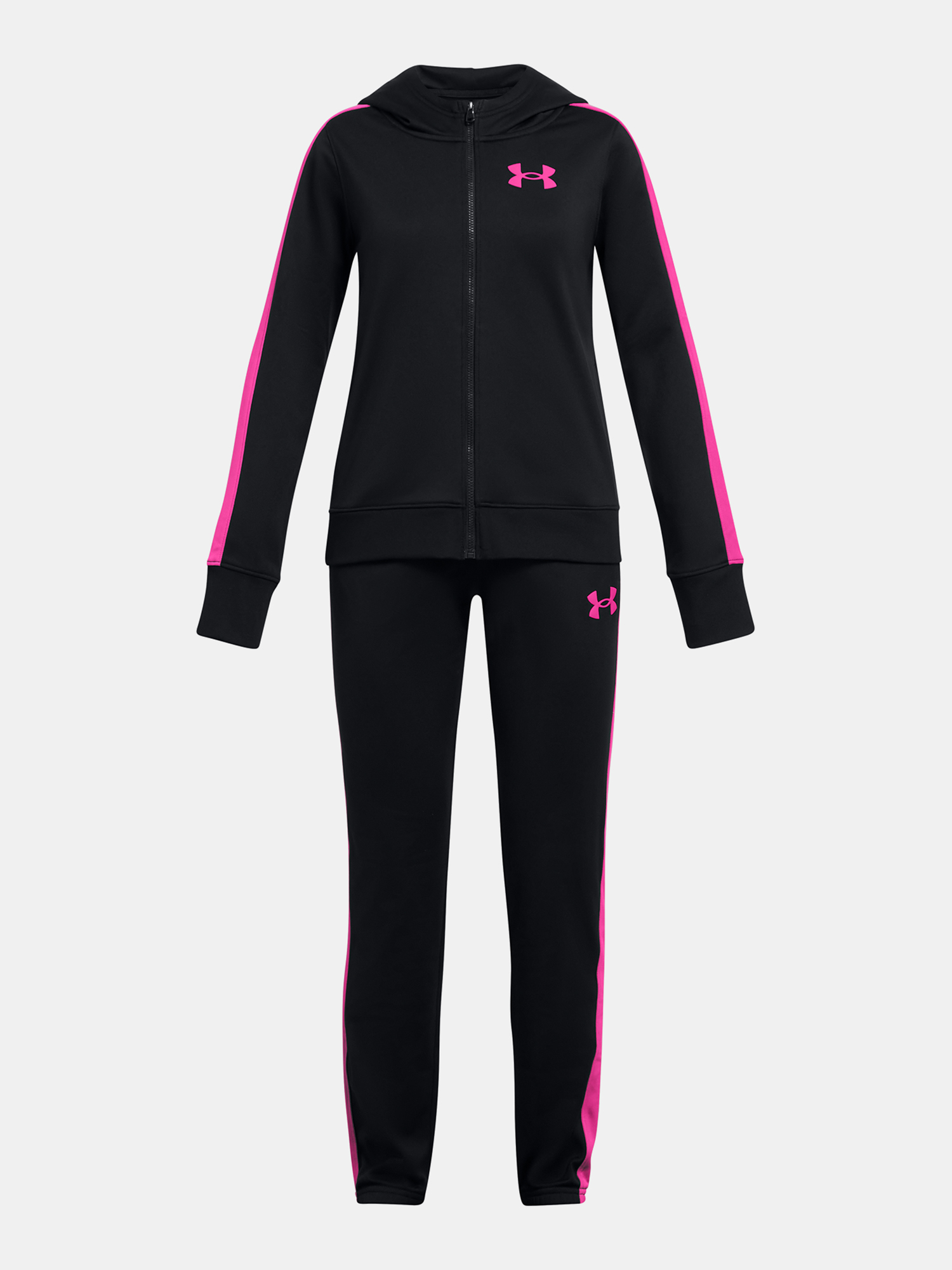 Under Armour UA Knit Hooded Tracksuit-BLK - Girls