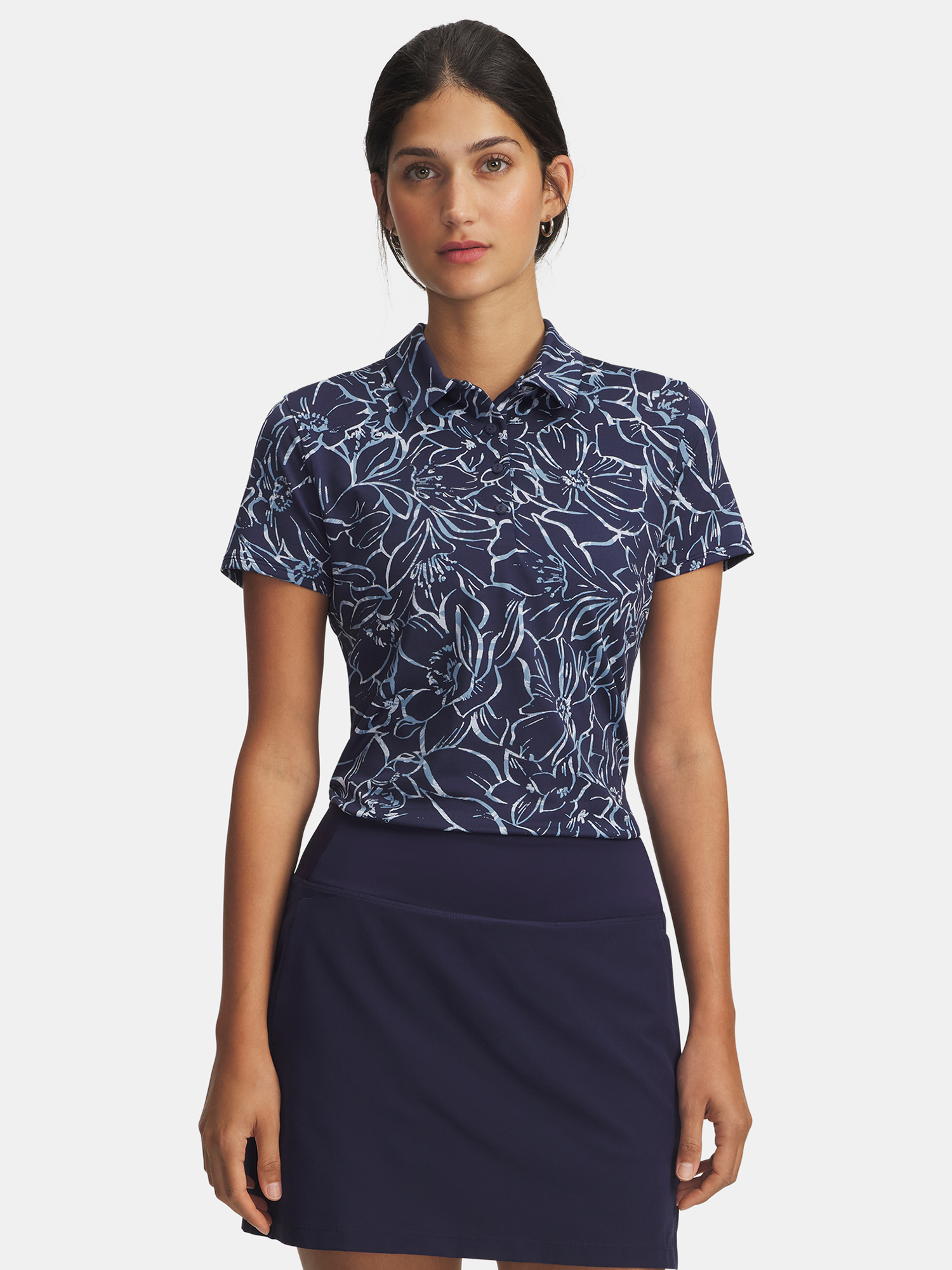 Under Armour UA Playoff 3.0 Printed Polo-BLU Women's T-Shirt - Women's