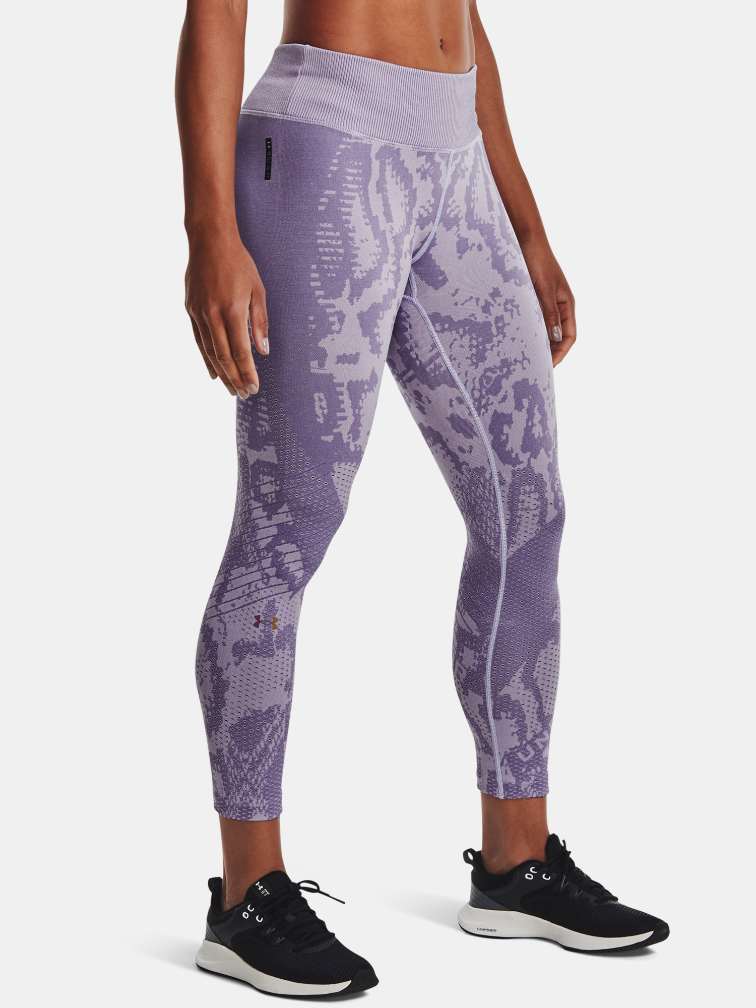Under Armour Leggings Rush Seamless Ankle Leg-PNK - Women's