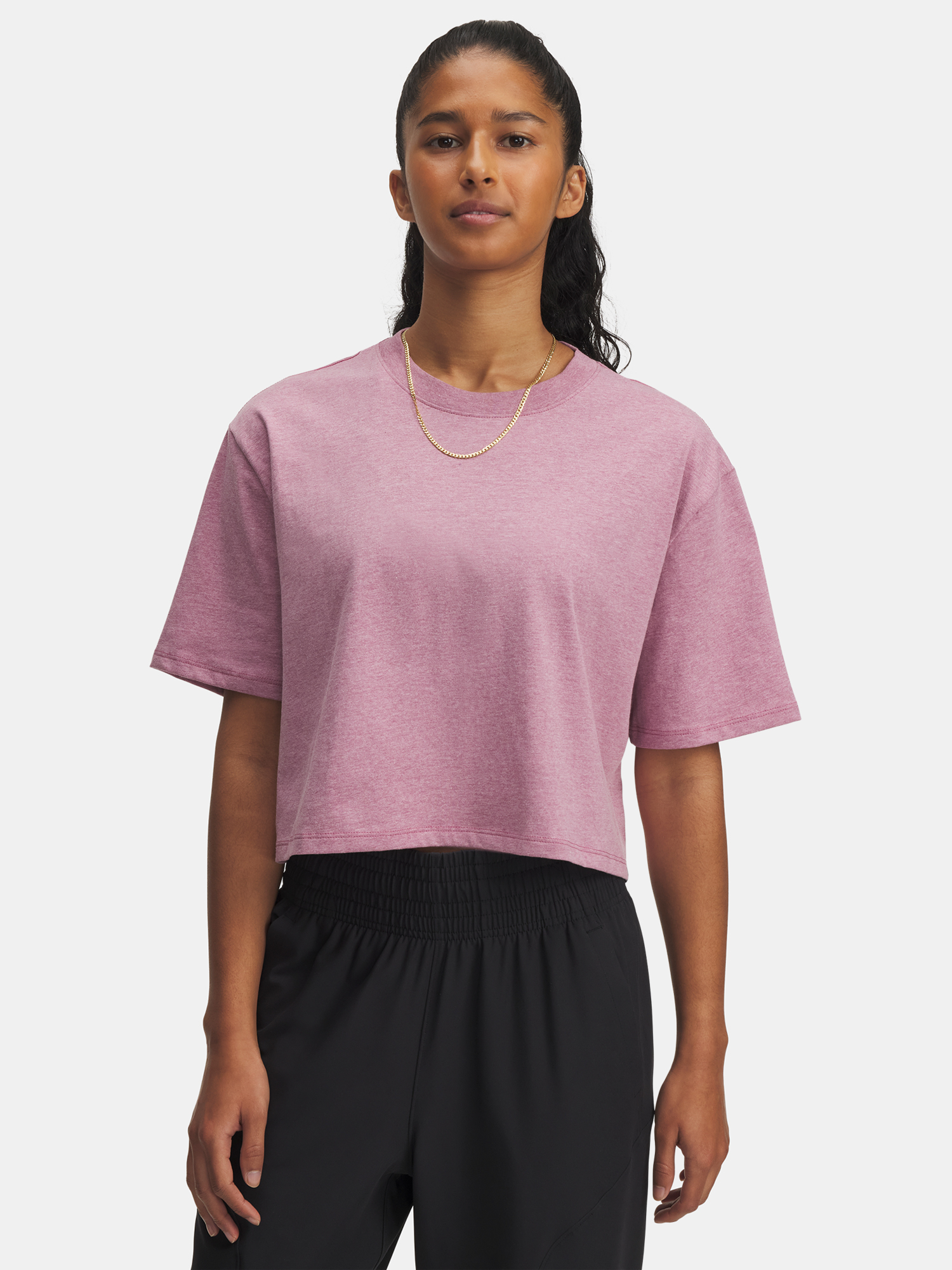 Women&#039;s T-shirt Under Armour UA Rival SS-PNK - Women&#039;s