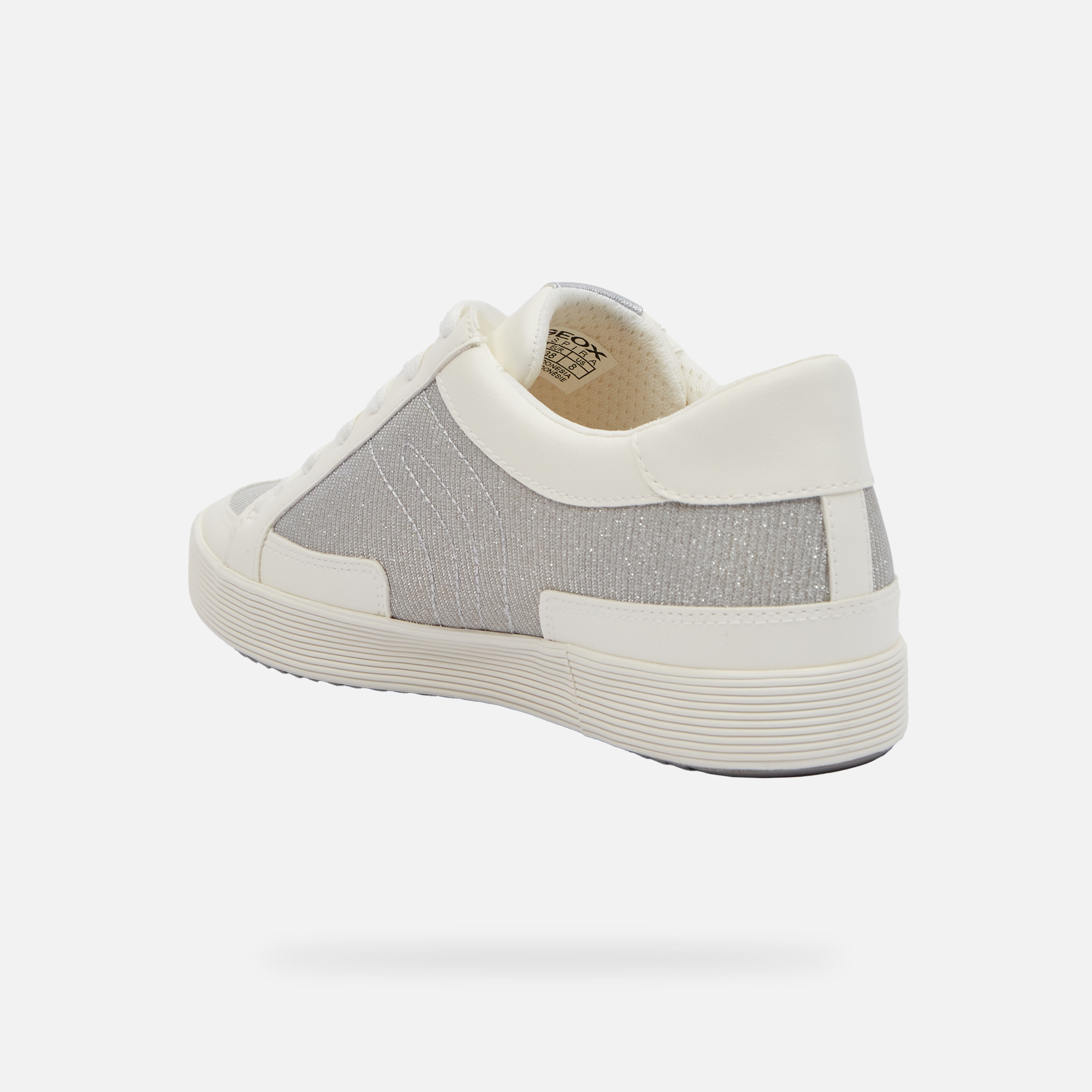 Silver women's sneakers Geox Blomiee - Women's