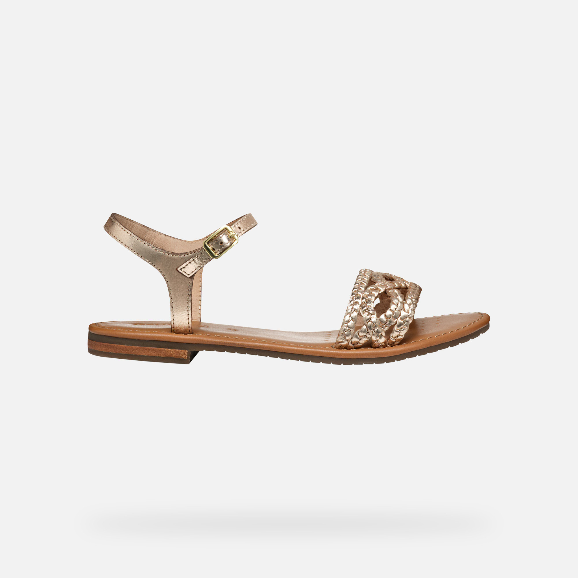Gold women's sandals Geox Sozy S - Women's