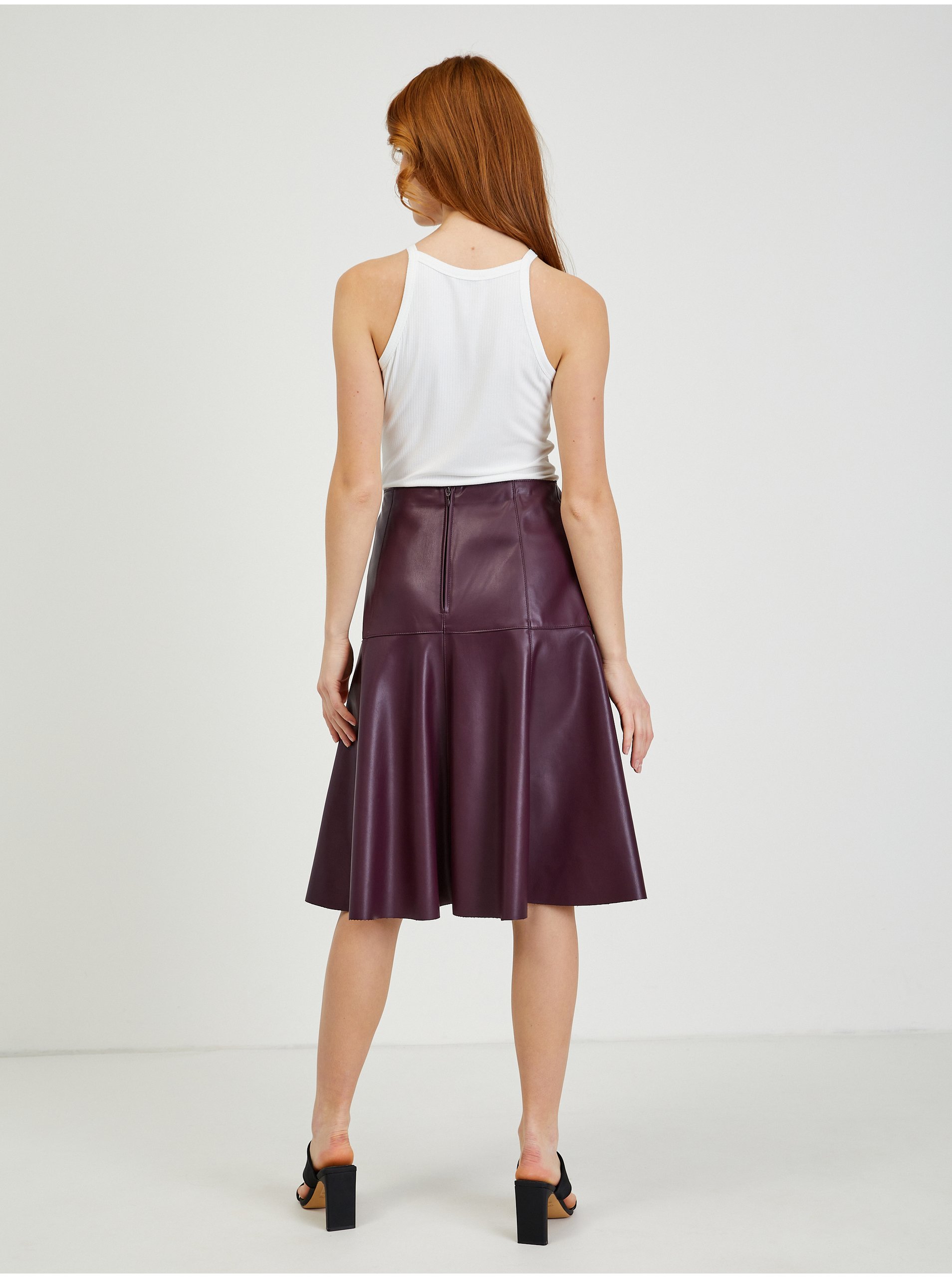 Fusta dama Orsay Burgundy