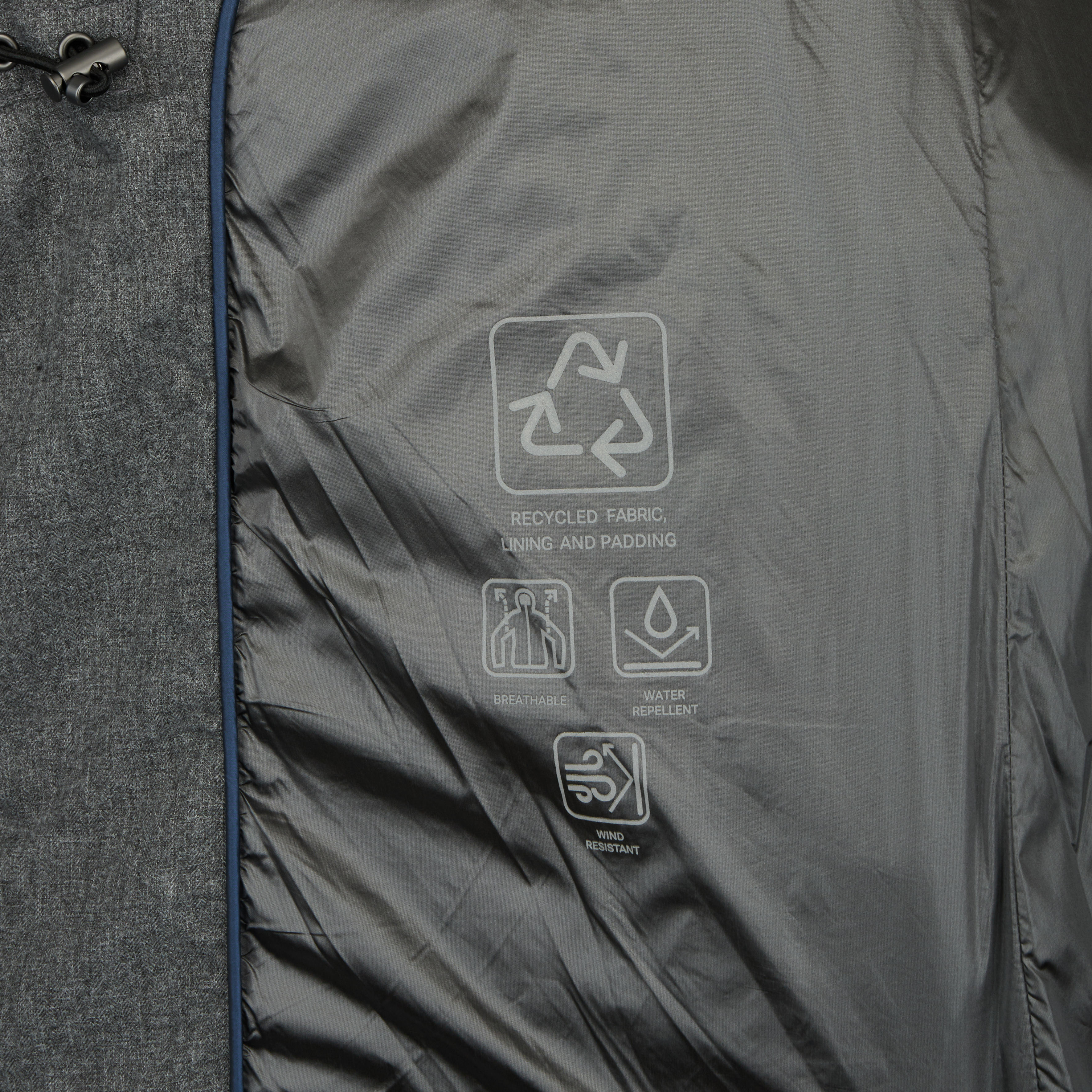 Parka pentru bărbați Geox Leitan albastru închis