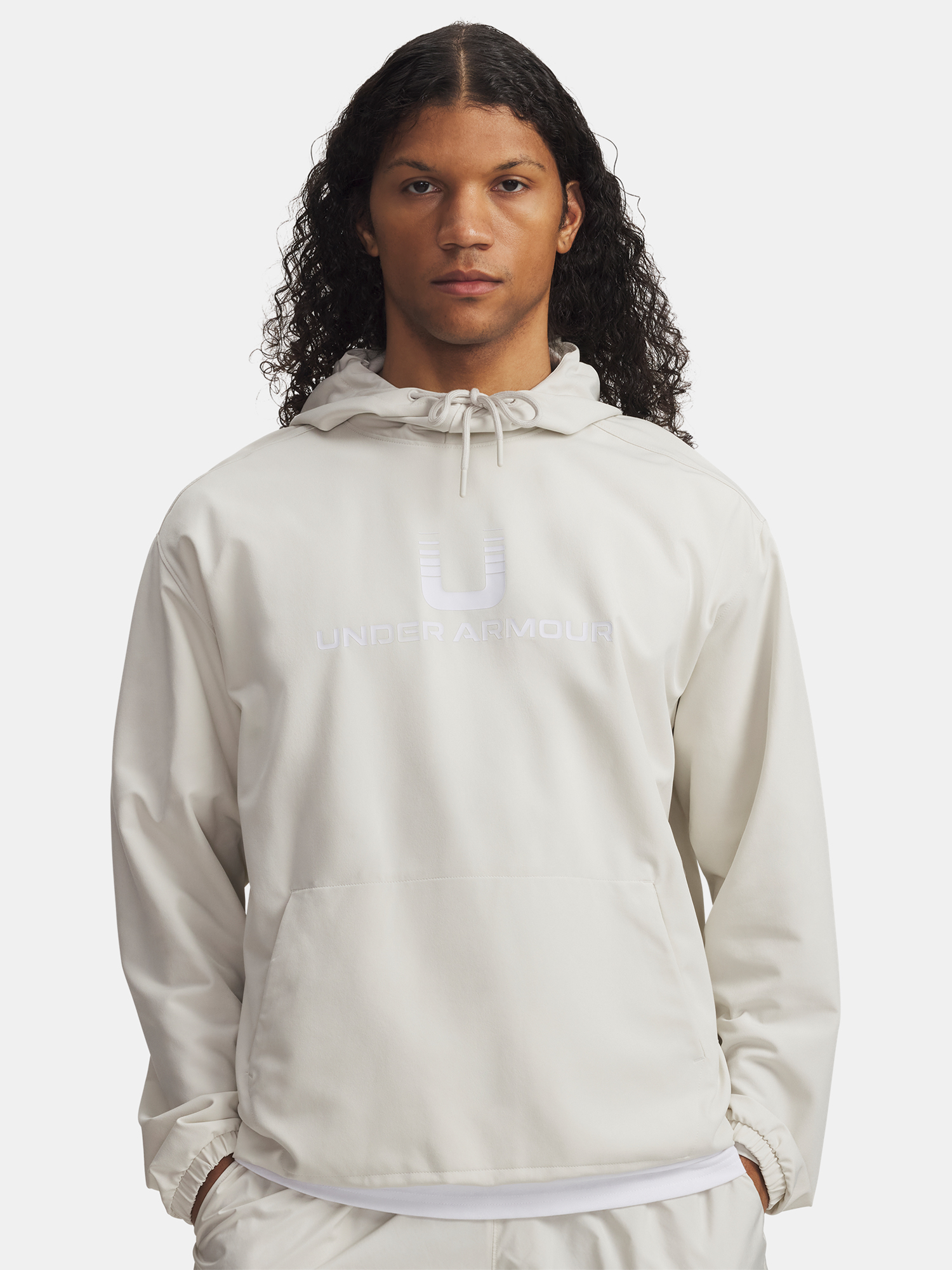 Men&#039;s sweatshirt Under Armour UA Unstoppable Wvn Hoodie-WHT - Men&#039;s