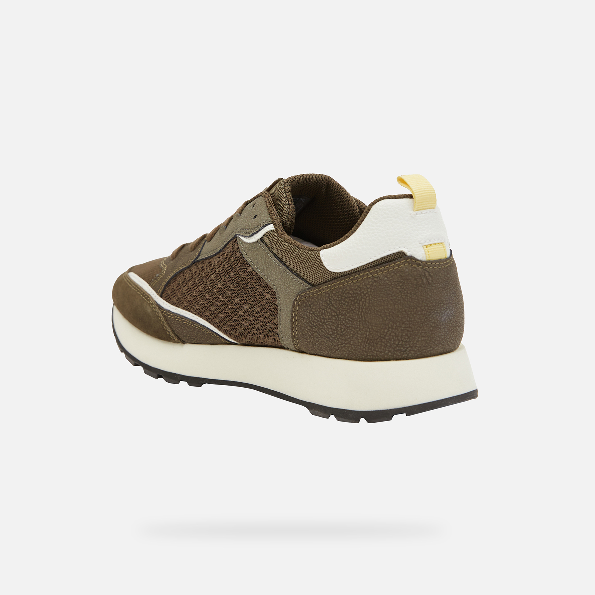 Khaki men's sneakers Geox Partenio - Men's