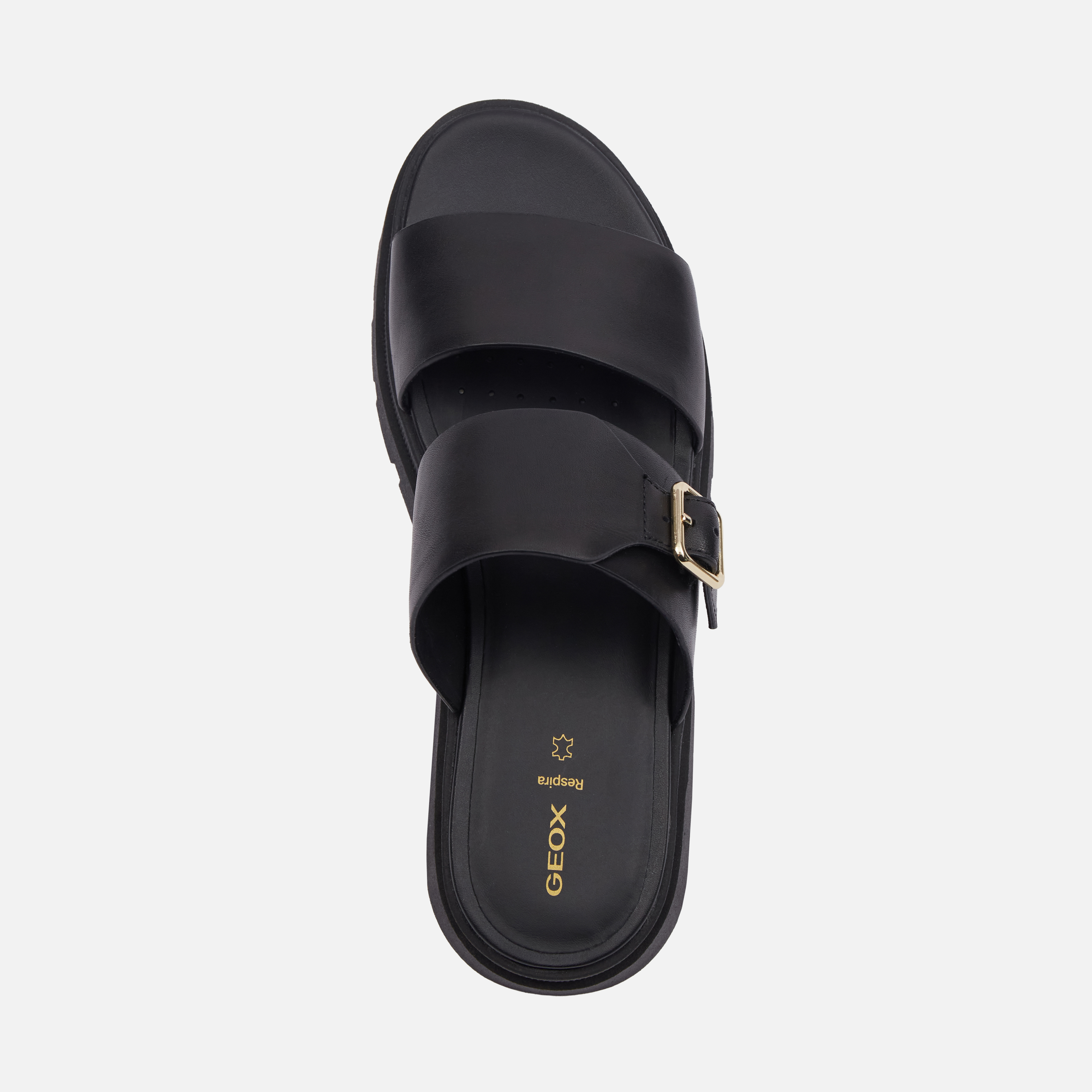 Black women's slippers Geox Adacter S - Women's