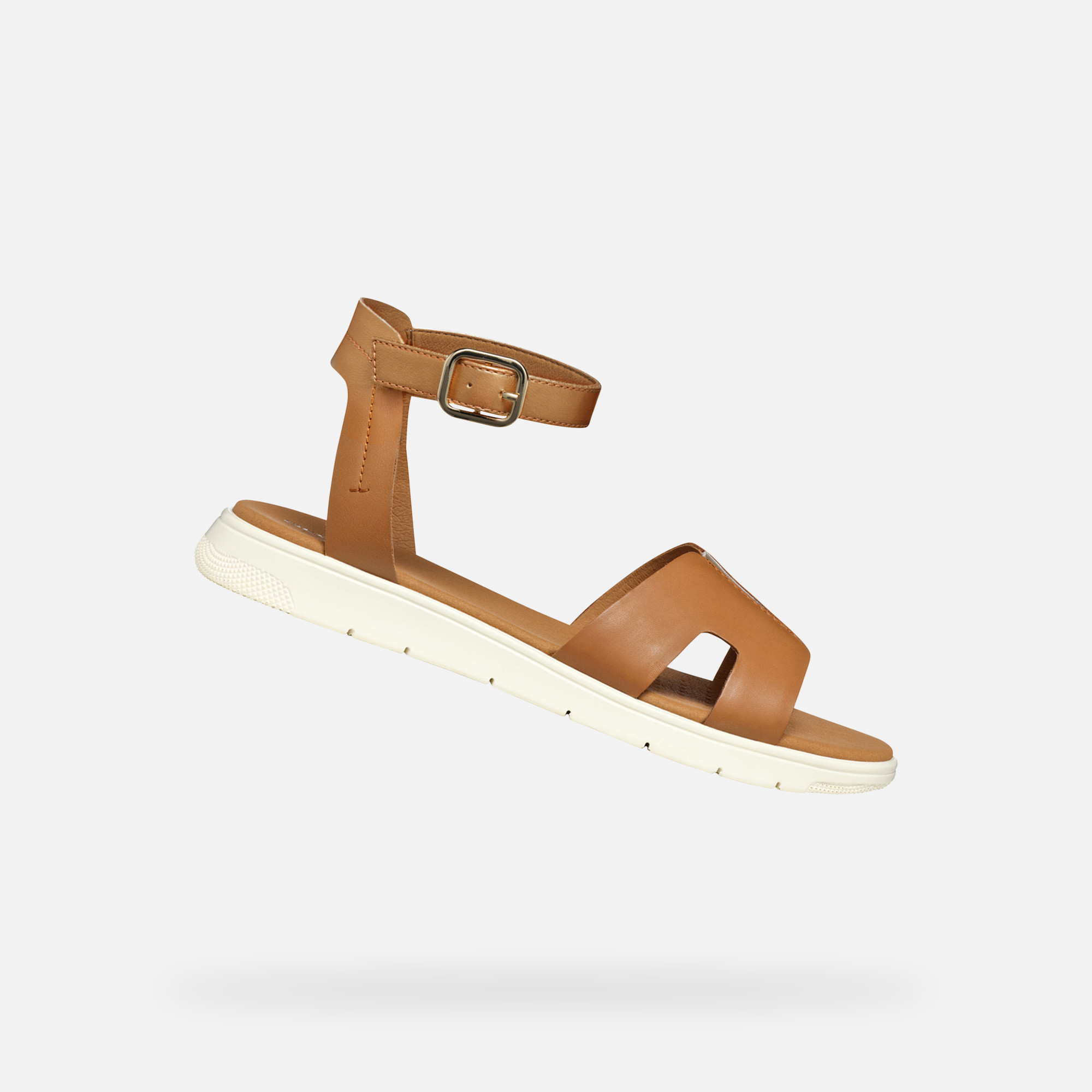 Кафяви дамски сандали Geox Dandra