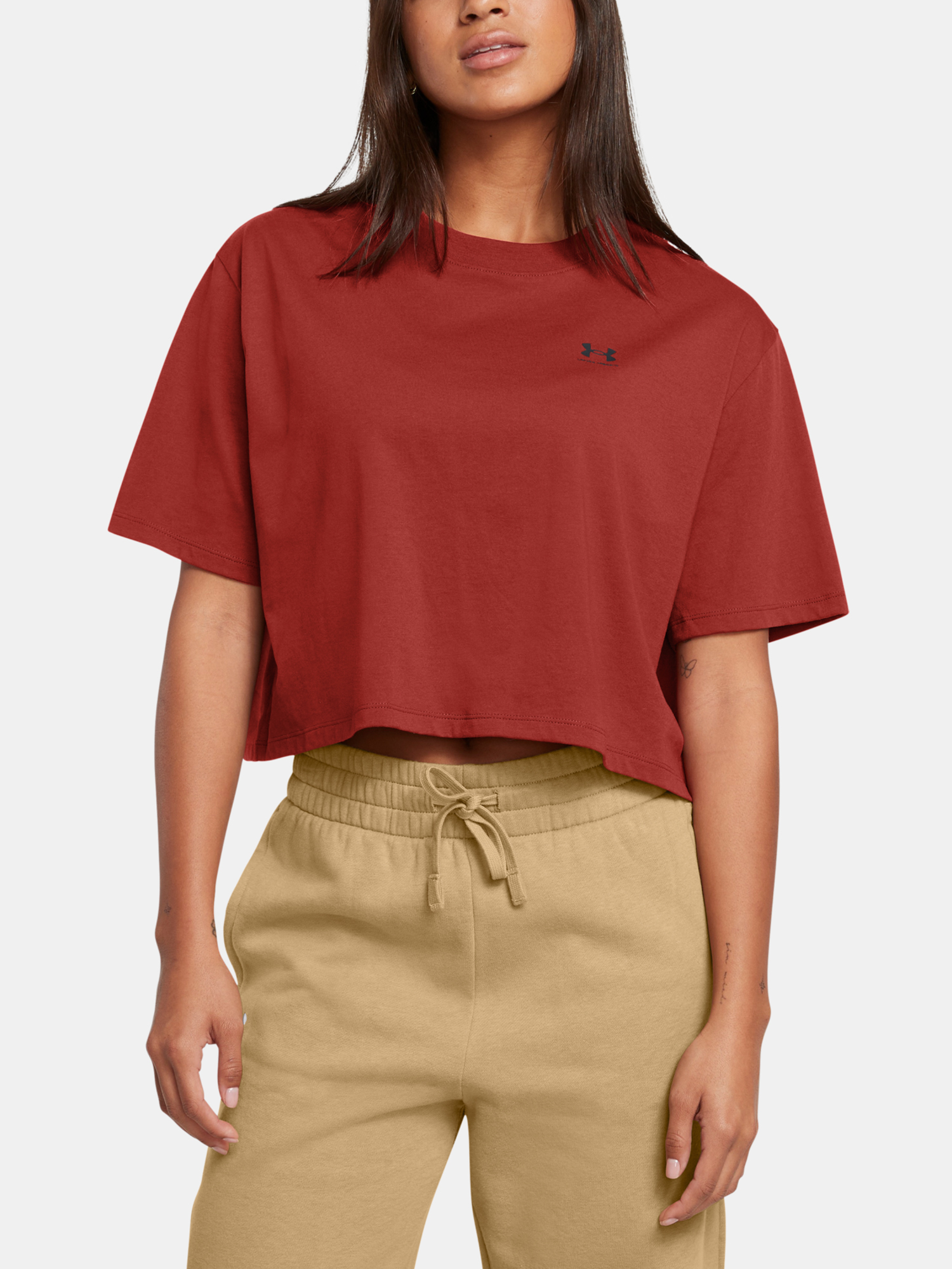 Women's T-shirt Under Armour UA W BOXY CROP LOGO SS - Women's