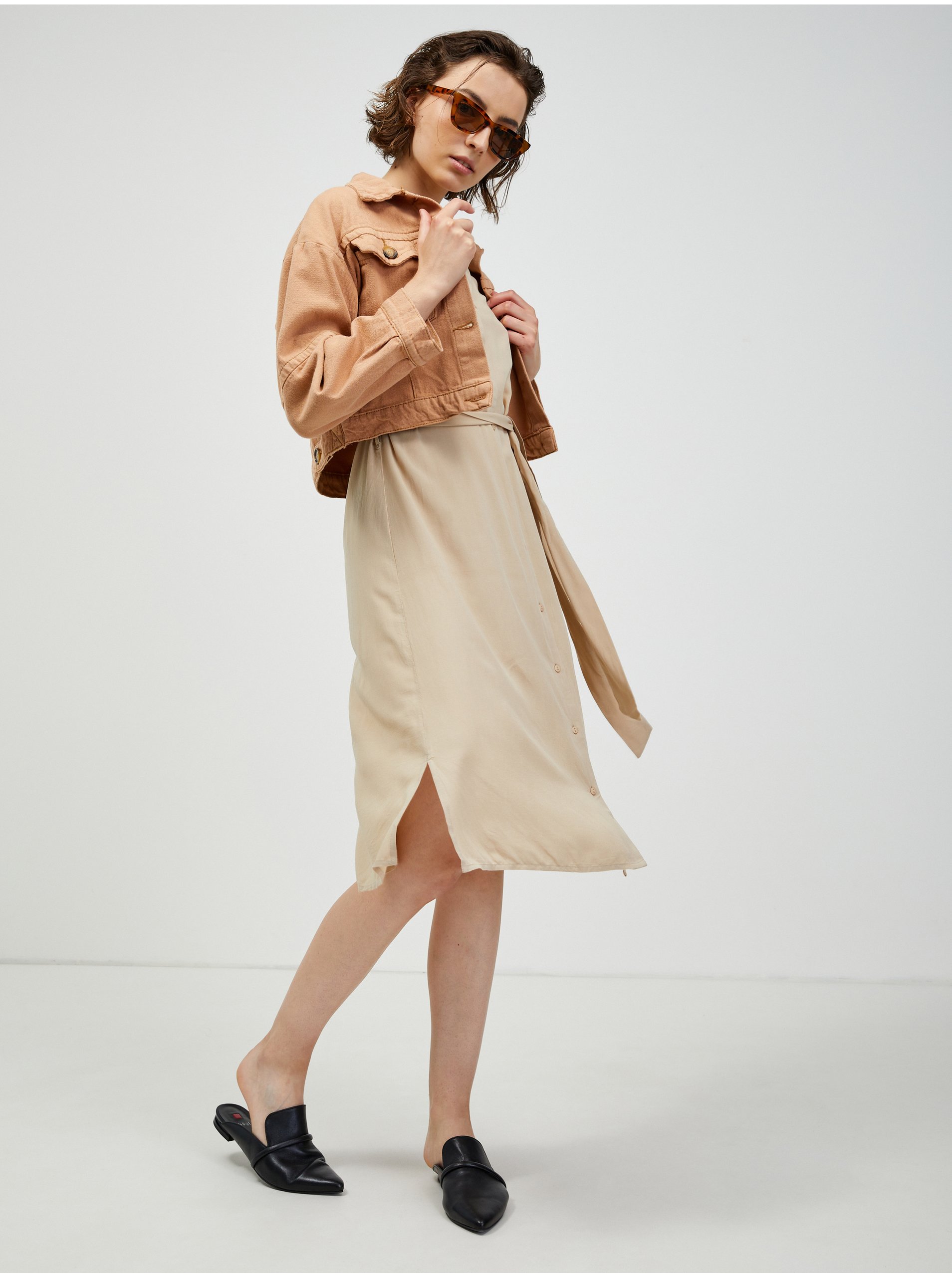 Rochie dama Pieces Beige