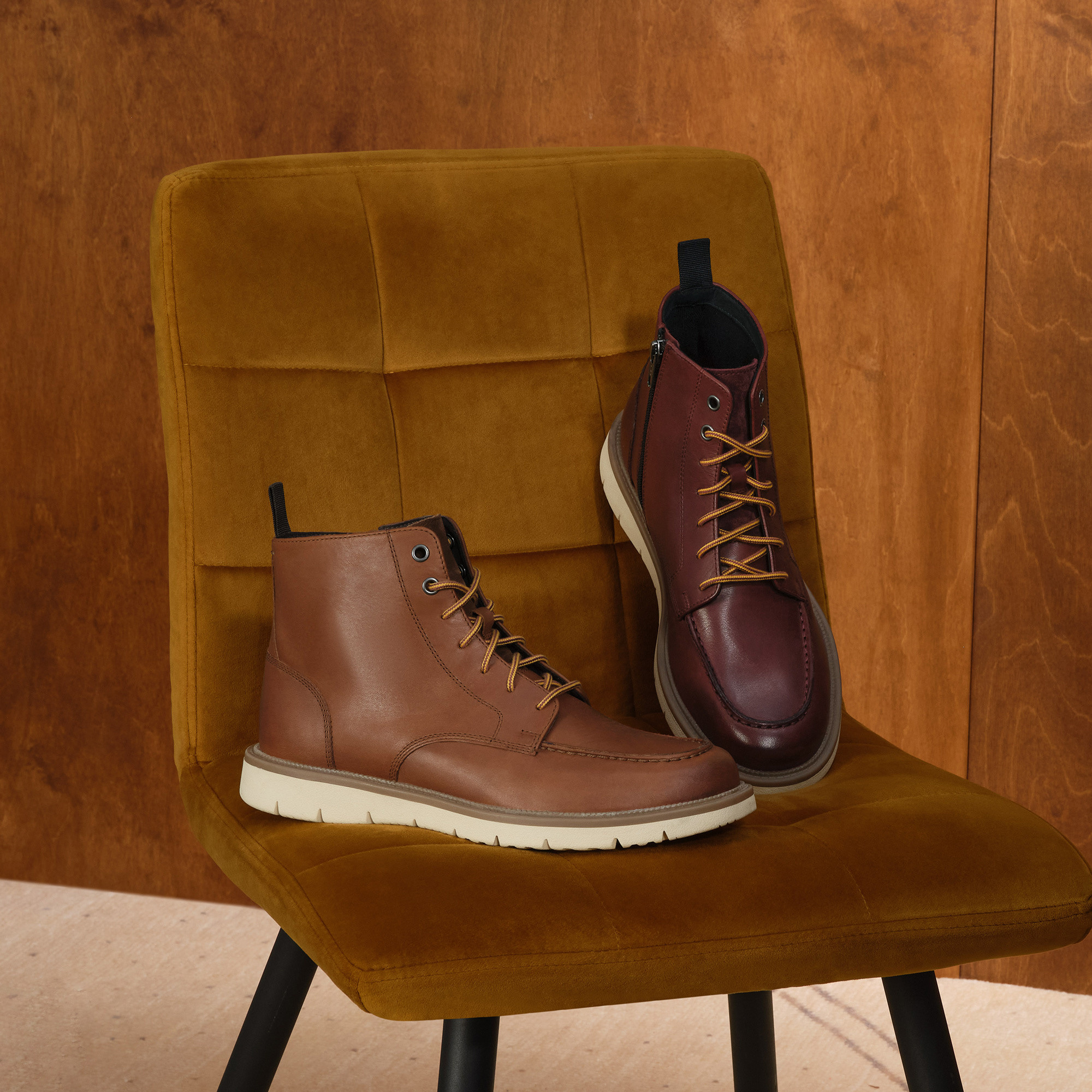 Brown Men&#039;s Ankle Boots Geox Pove - Mens