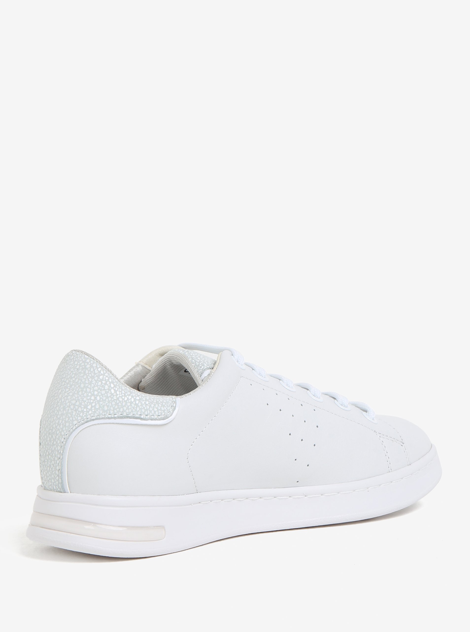 Cream women's leather sneakers Geox Jaysen - Women's