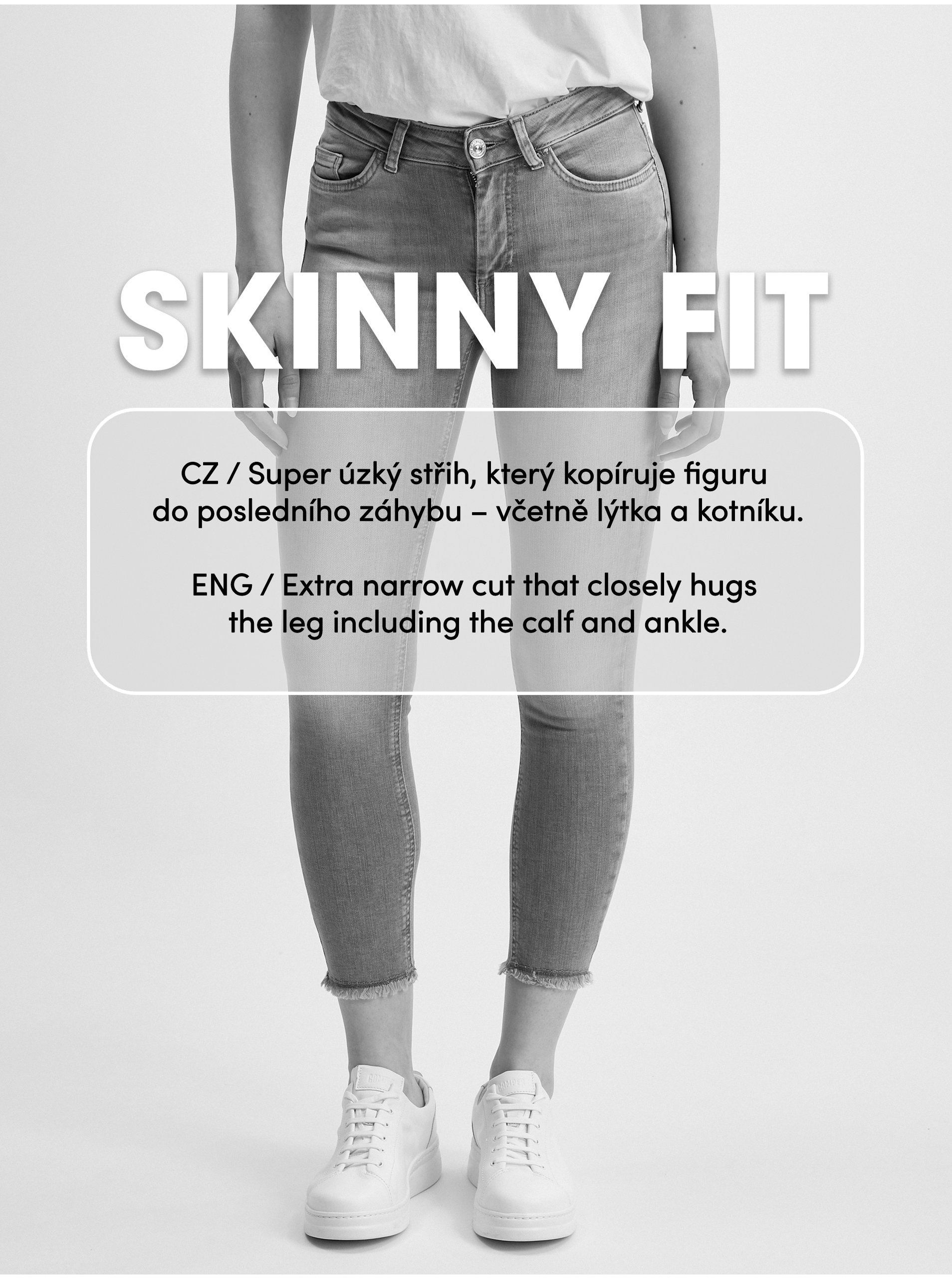 Skinny fit pentru femei ONLY - negru