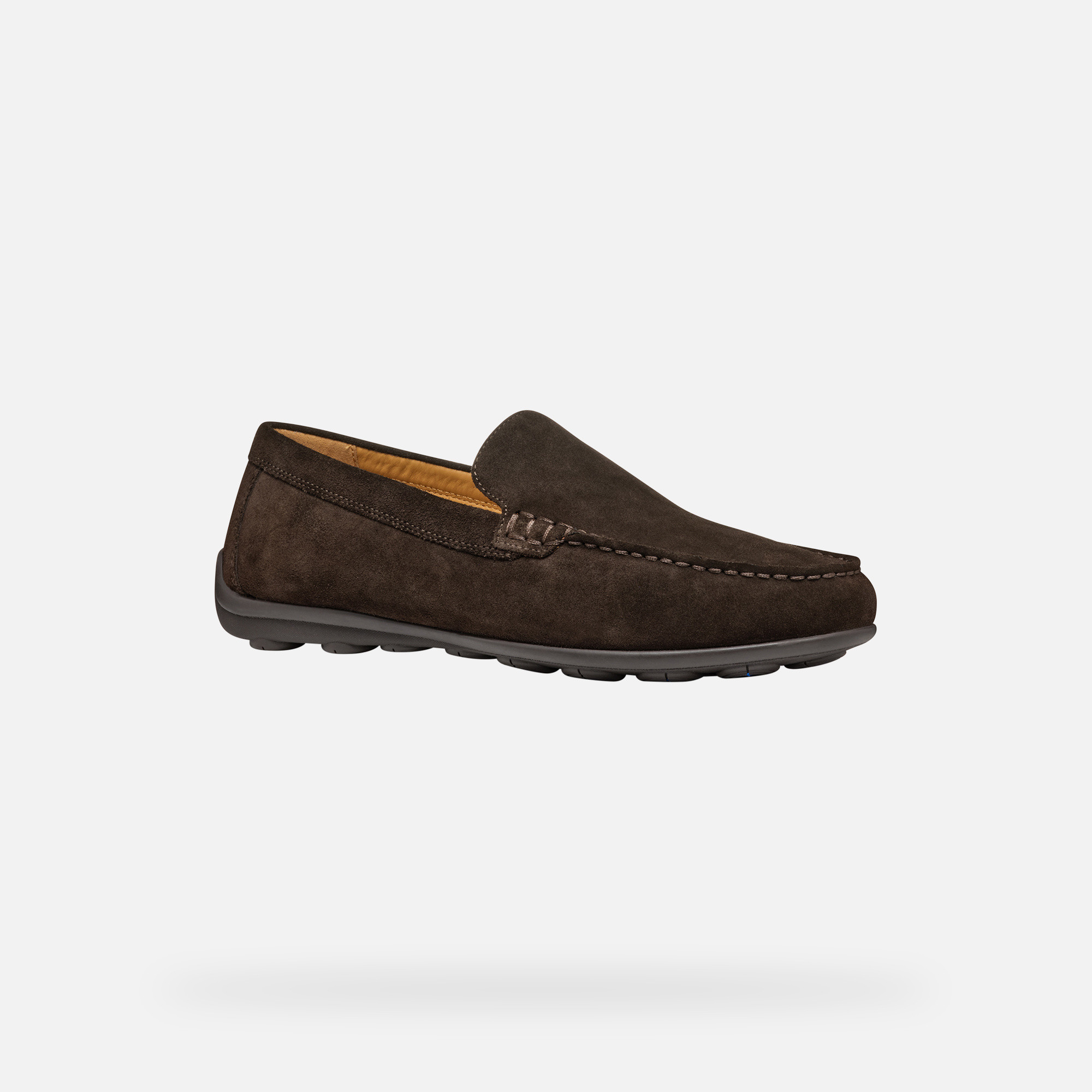 Dark brown men&#039;s moccasins Geox Spherica EC16 - Men&#039;s