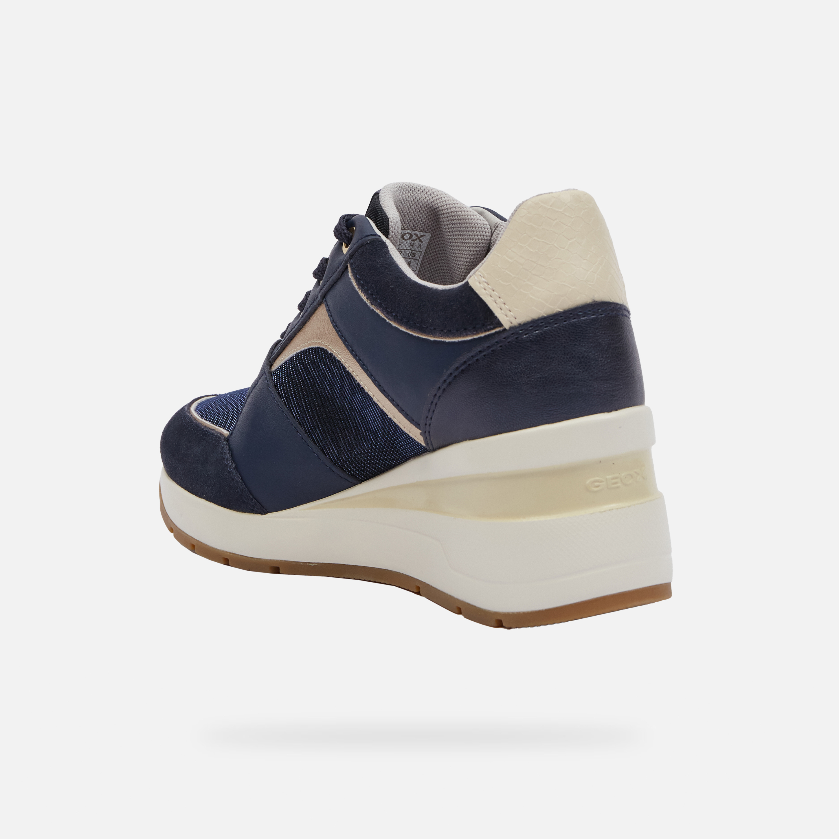 Dark blue women's sneakers Geox Zosma - Women's