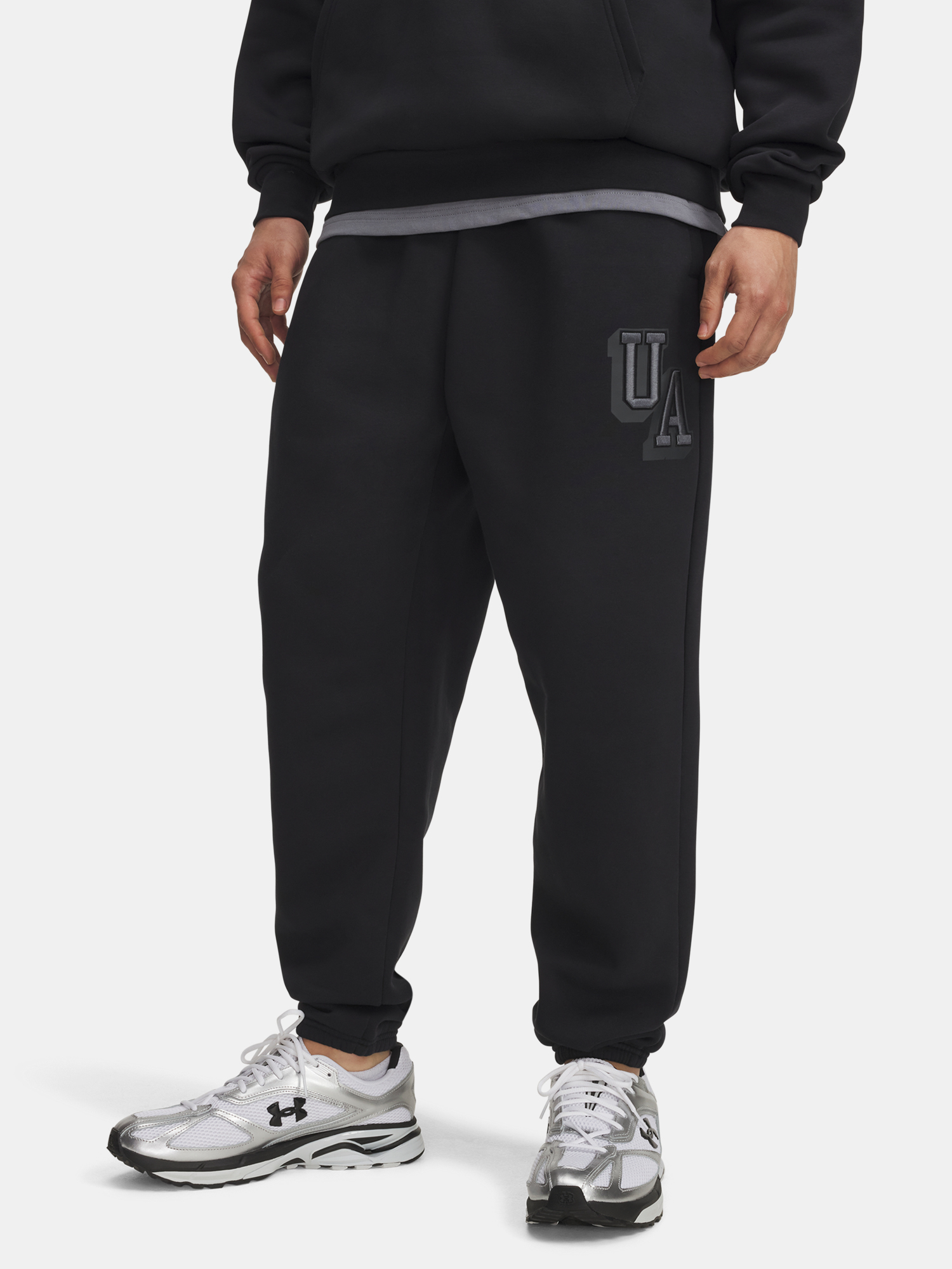 Mens Sweatpants Under Armour UA Icon Flc Graphic Jgr-BLK - Mens