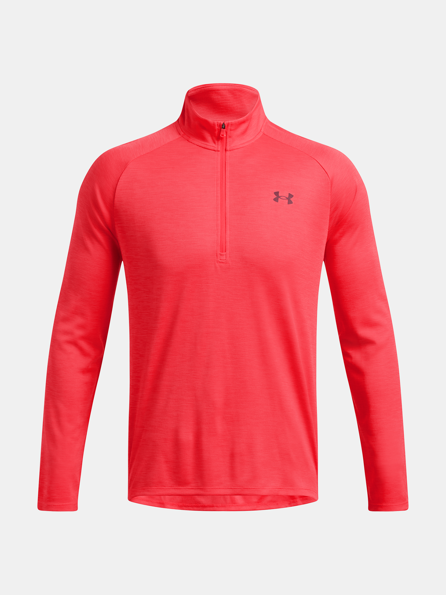 Men's T-shirt Under Armour UA Tech Textured 1/2 Zip-RED - Men's