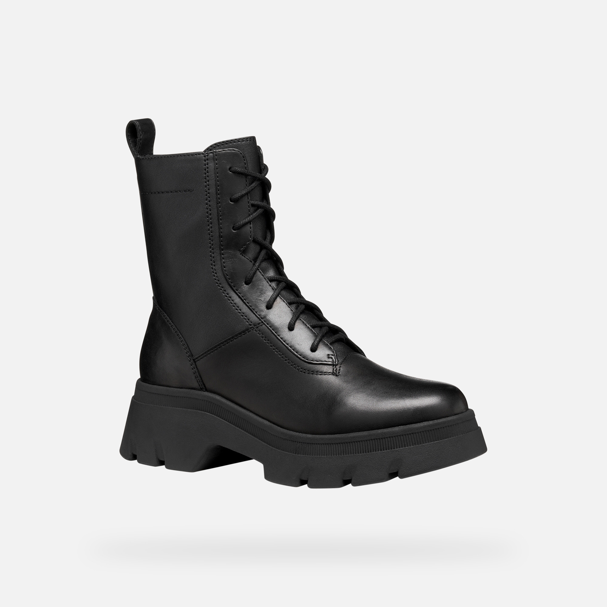 Black Women's Ankle Boots Geox Pluette - Ladies