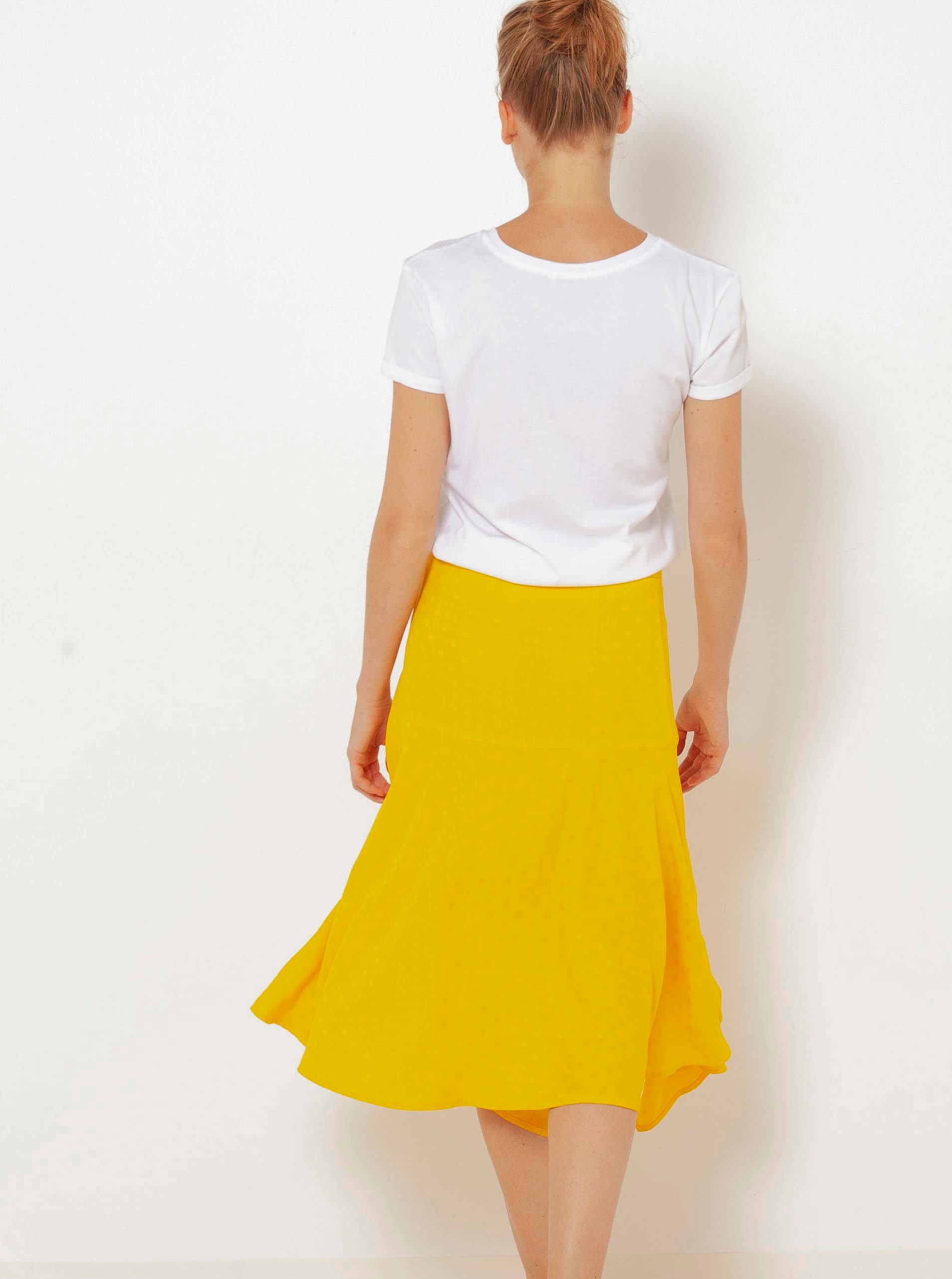 Fustă de damă CAMAIEU Yellow