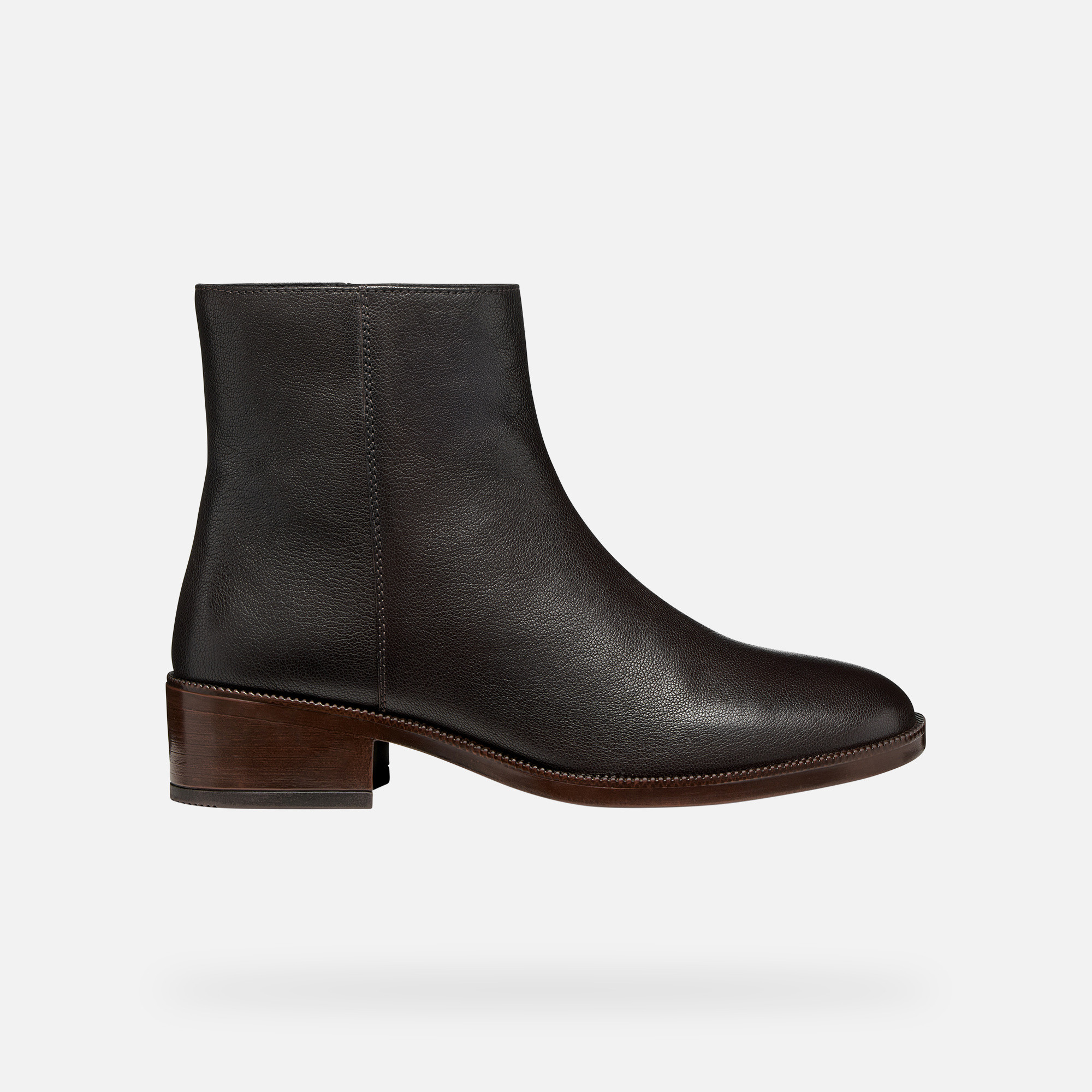 Dark Brown Women's Ankle Boots Geox Camexia - Ladies