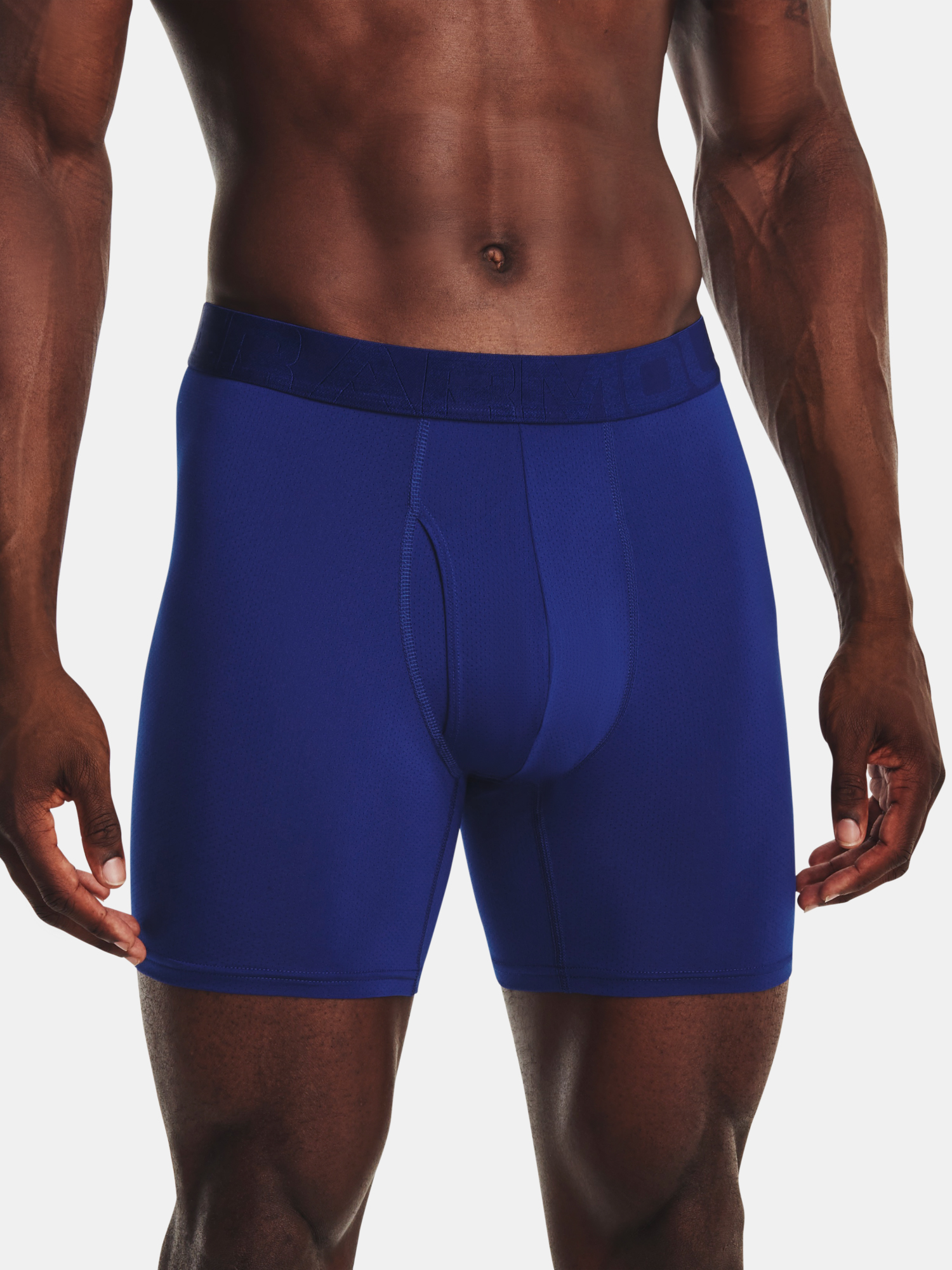 Under Armour Boxers UA Tech Mesh 6in 2 Pack-BLU - Mens