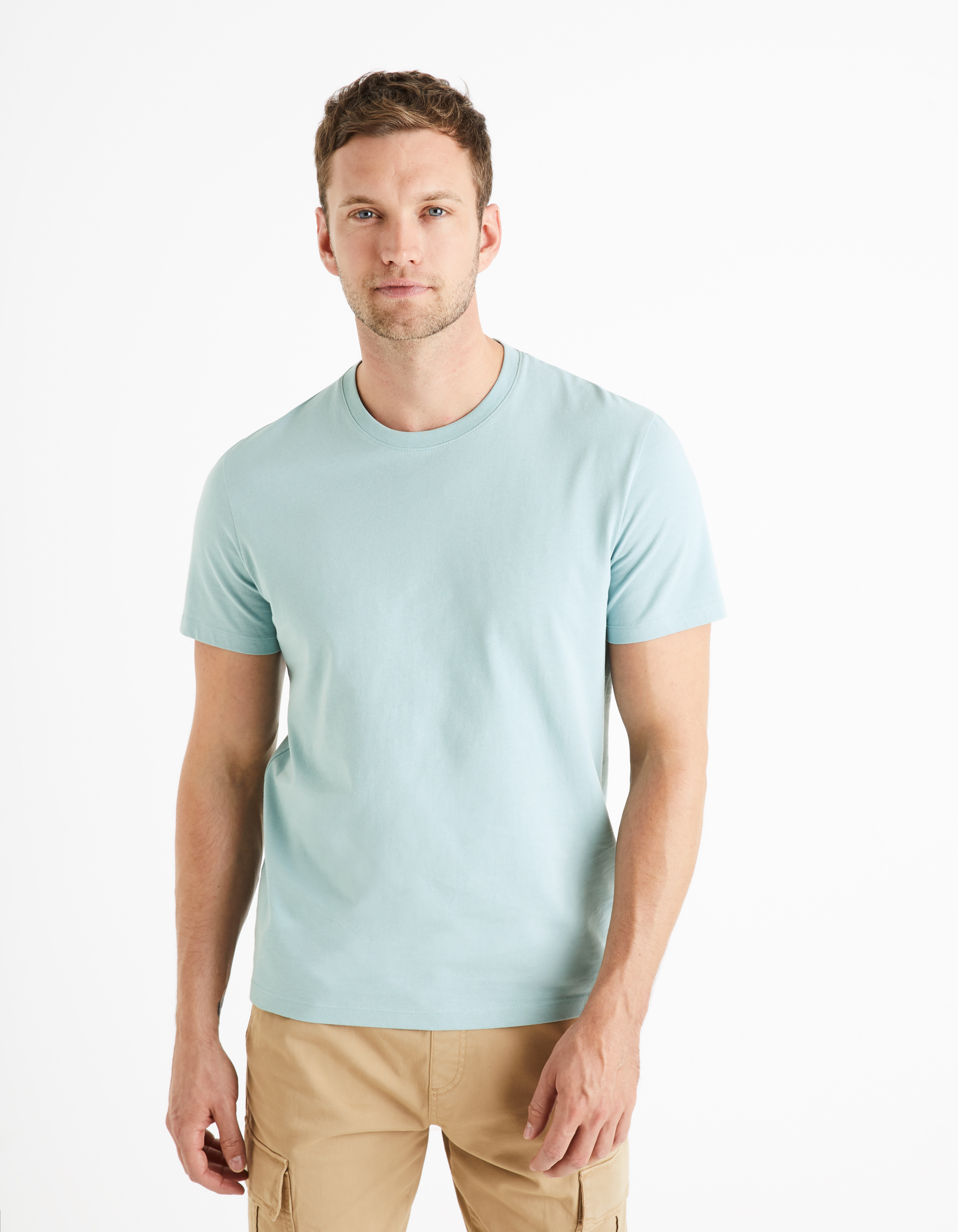 Celio Cotton T-Shirt Tebase - Men
