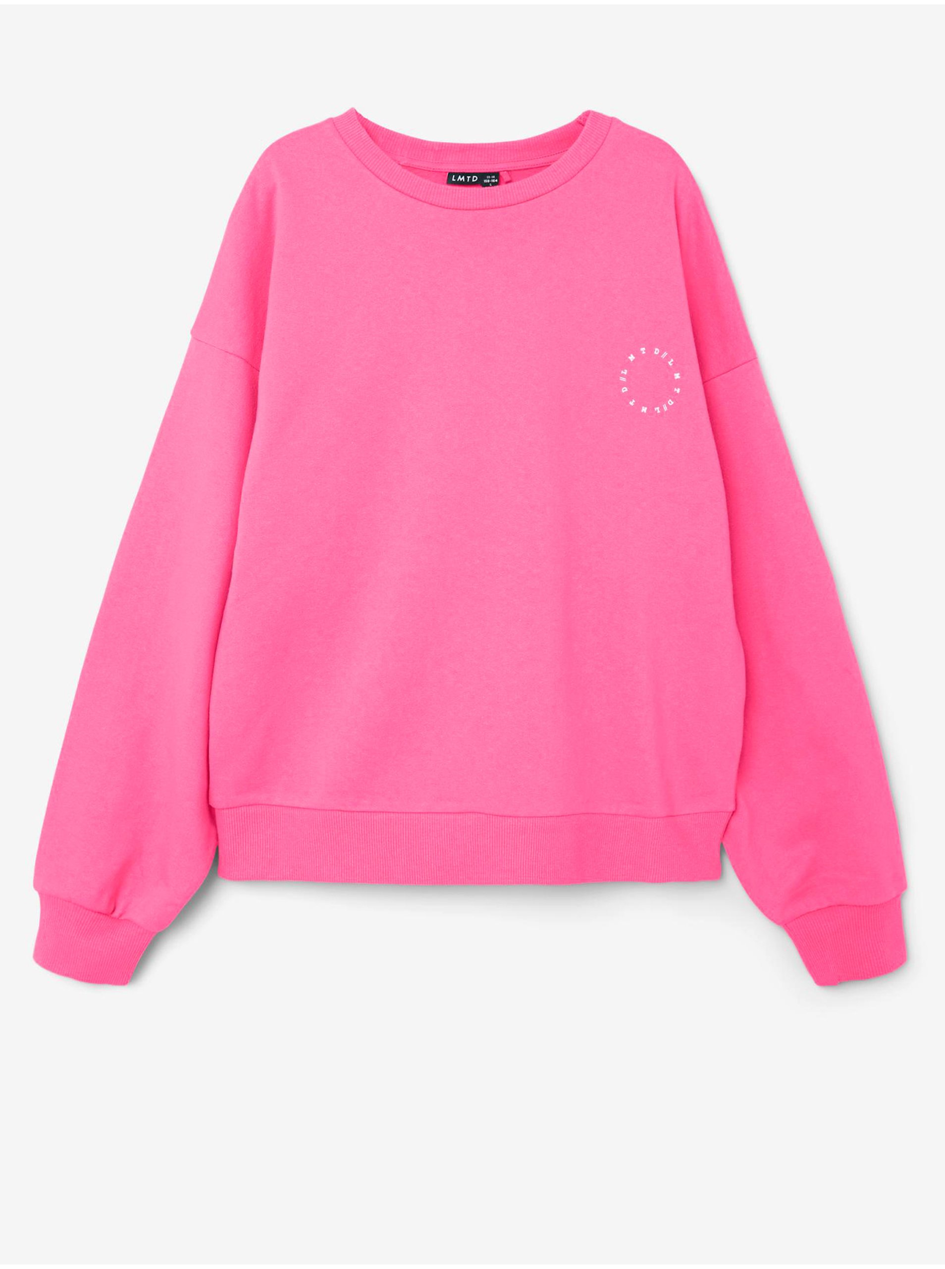 Dark pink girly oversize sweatshirt name it Kolid - Girls